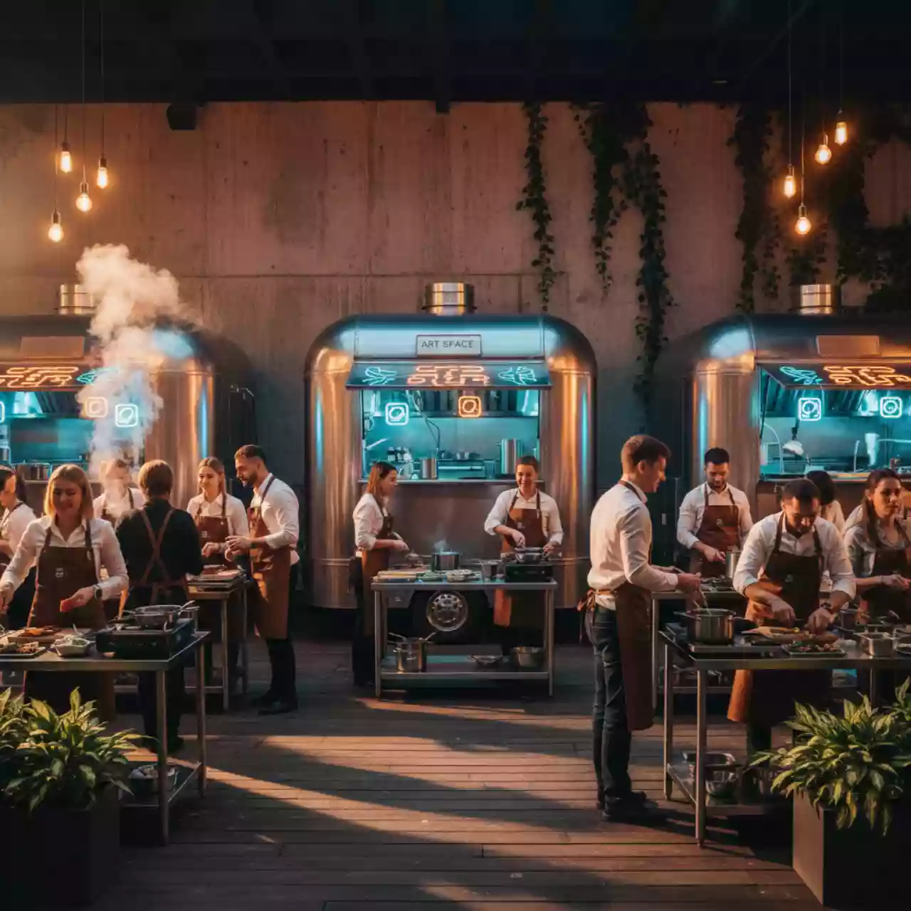 Аренда Тимбилдинг фудтраки в ресторане «Баран-Рапан» — ART SPACE