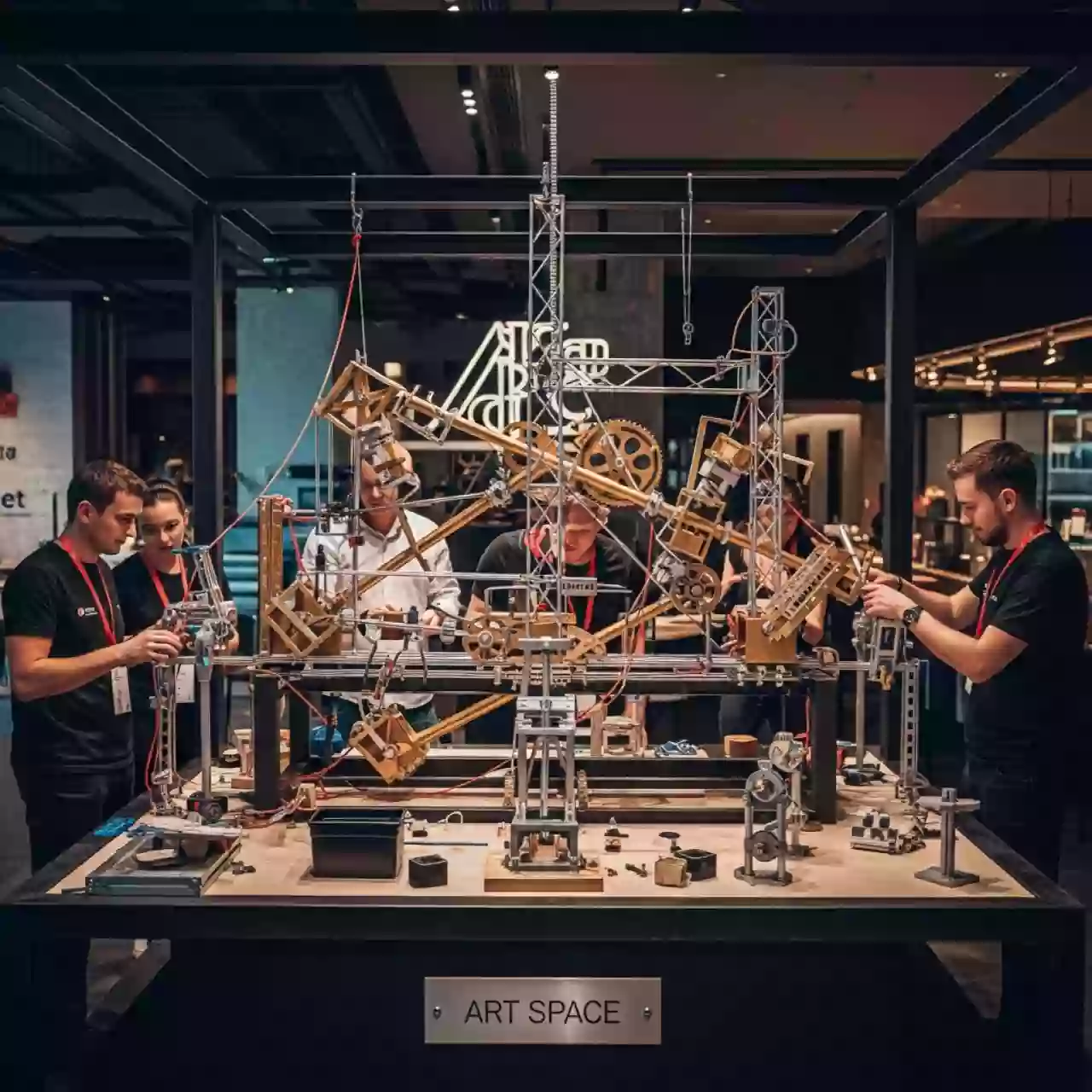 Аренда Тимбилдинг машина Голдберга в ресторане «Voda» — ART SPACE