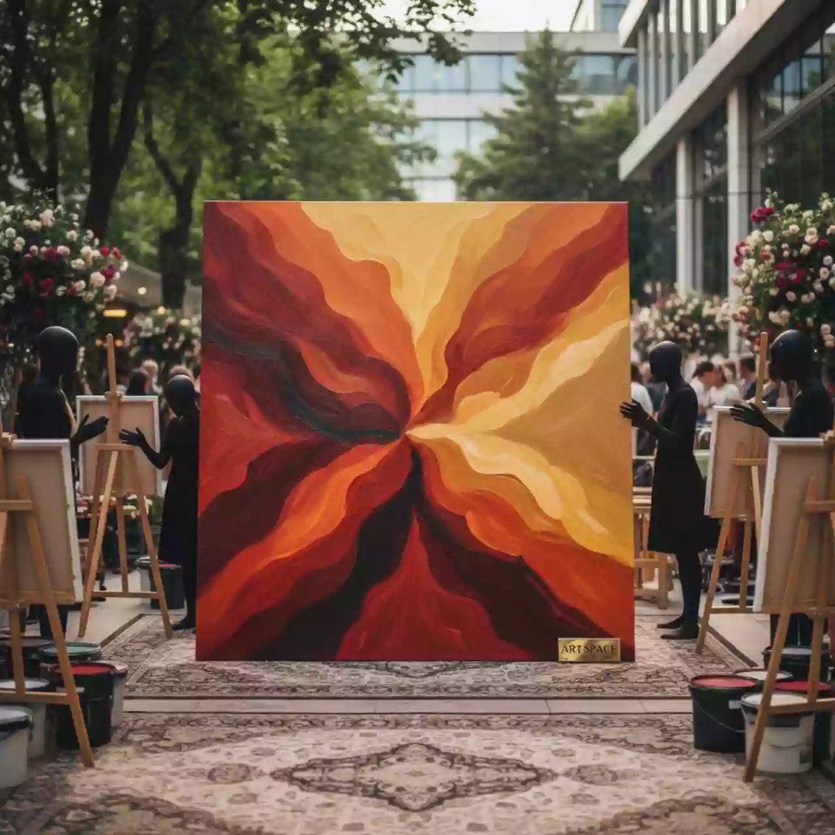 Аренда Тимбилдинг мега картина Green Flow Hotel — ART SPACE