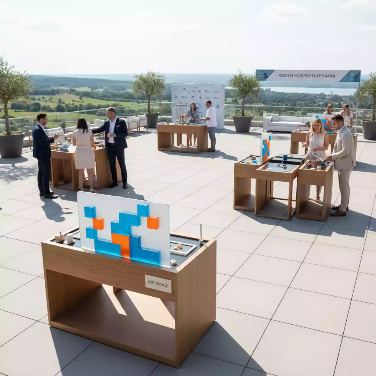 Аренда Тимбилдинг на природе с аттракционами Арспро в ресторане «La Terrazza» — ART SPACE