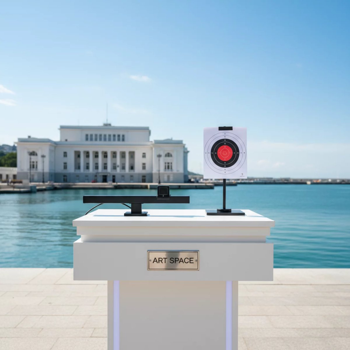 Аренда Тир лазерныйИНТИР Патриот Спорт с бумажными мишенями на территории Морпорта Сочи — ART SPACE