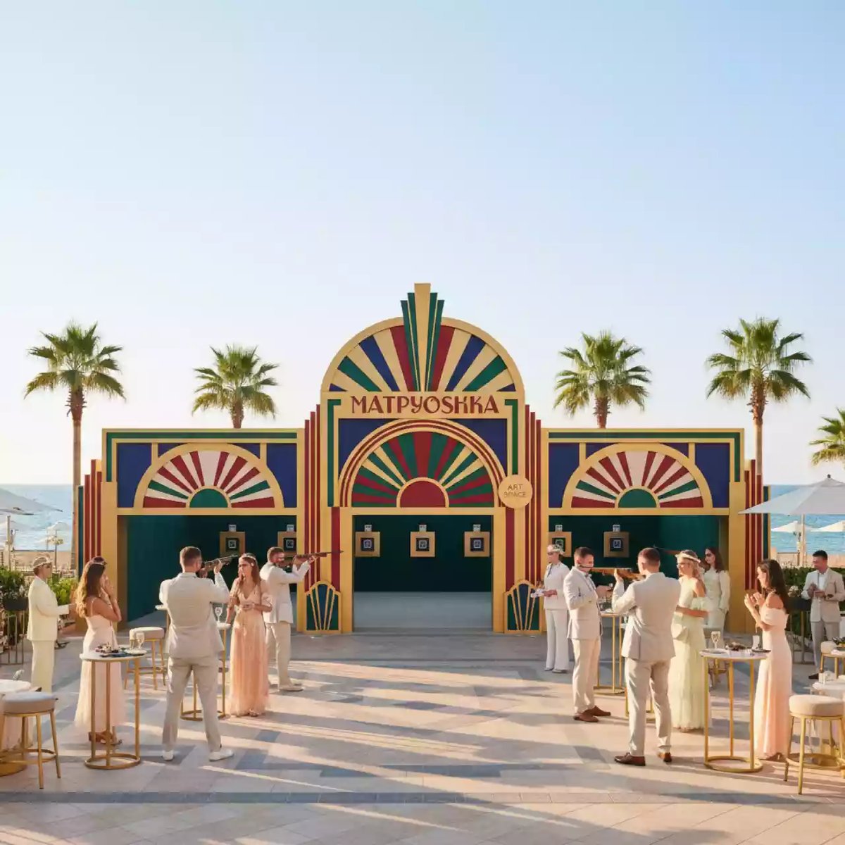 Аренда Тир "Матрешка" в пляжном комплексе VinoGrad — ART SPACE