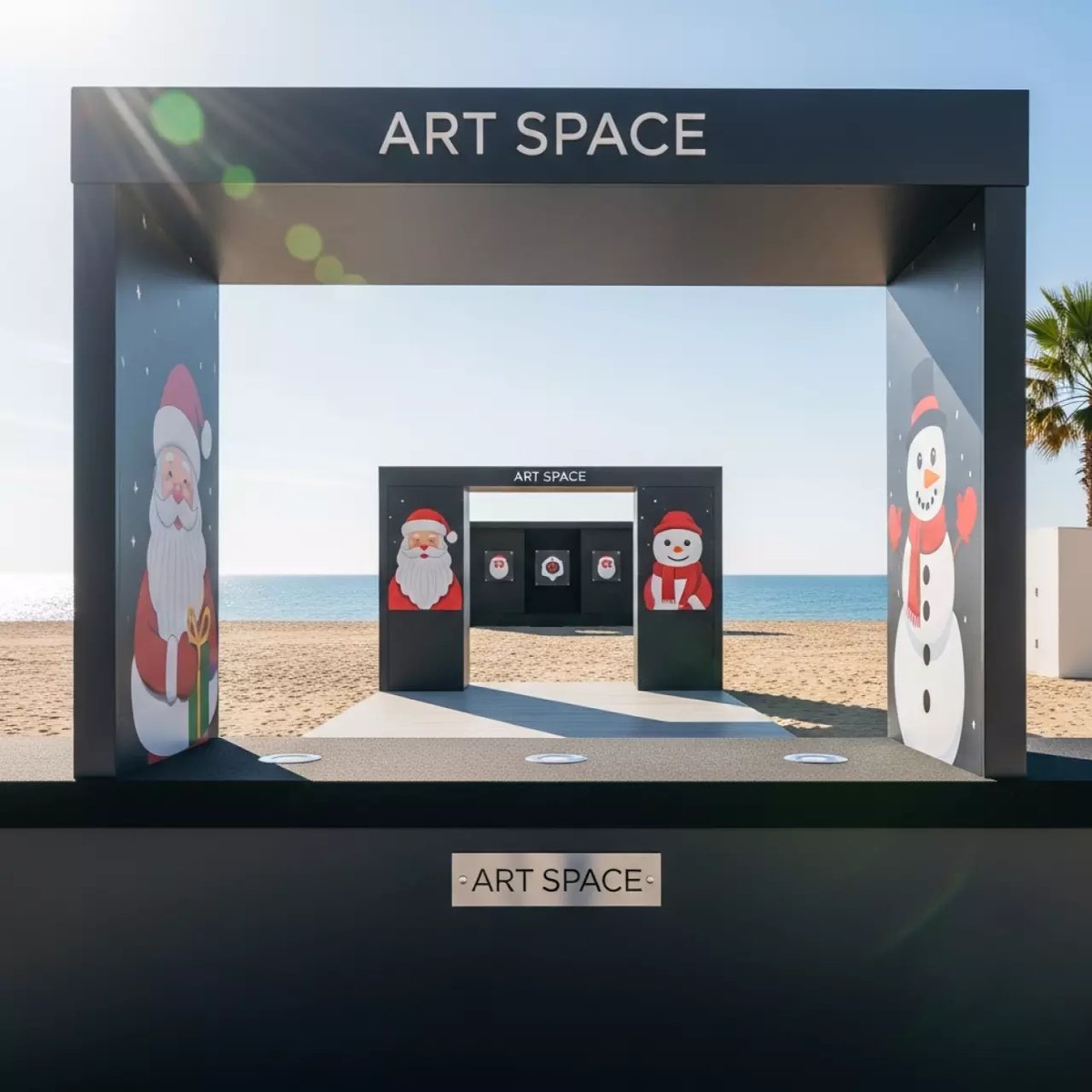 Аренда Тир новогодние герои на пляже «Ривьера» — ART SPACE