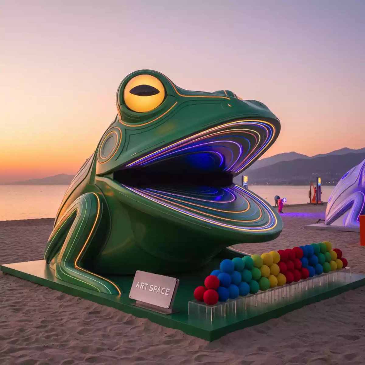 Аренда Тир призовой "Накорми лягушку" на пляже «Ривьера» — ART SPACE