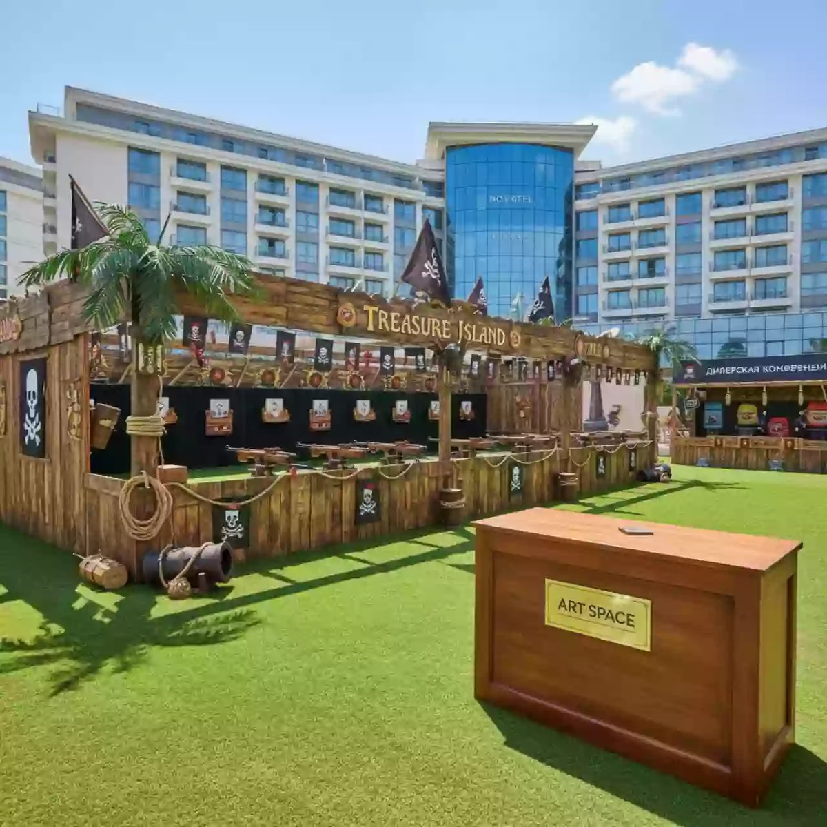 Аренда Тир призовой Остров сокровищ в Novotel Resort — ART SPACE