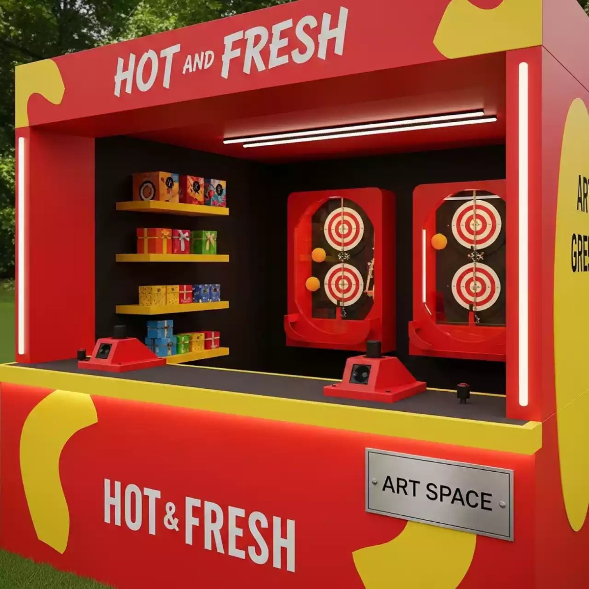 Аренда Тир призовой "С пылу с жару" в парке «Ривьера» — ART SPACE