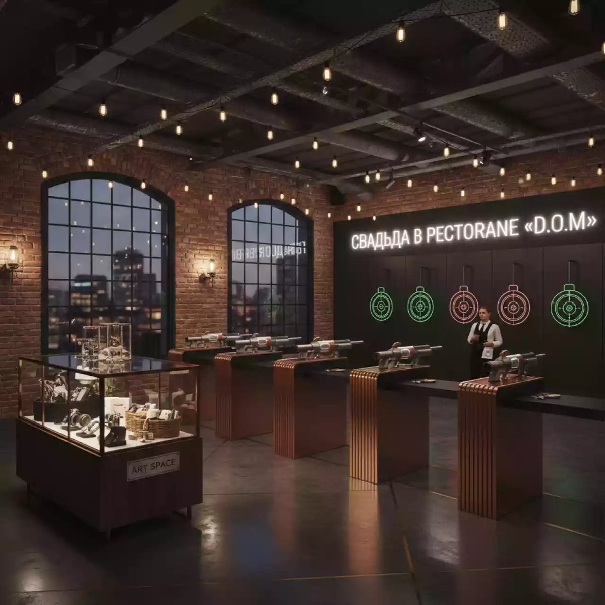 Аренда Тира Призового в ресторане «D.O.M» — ART SPACE