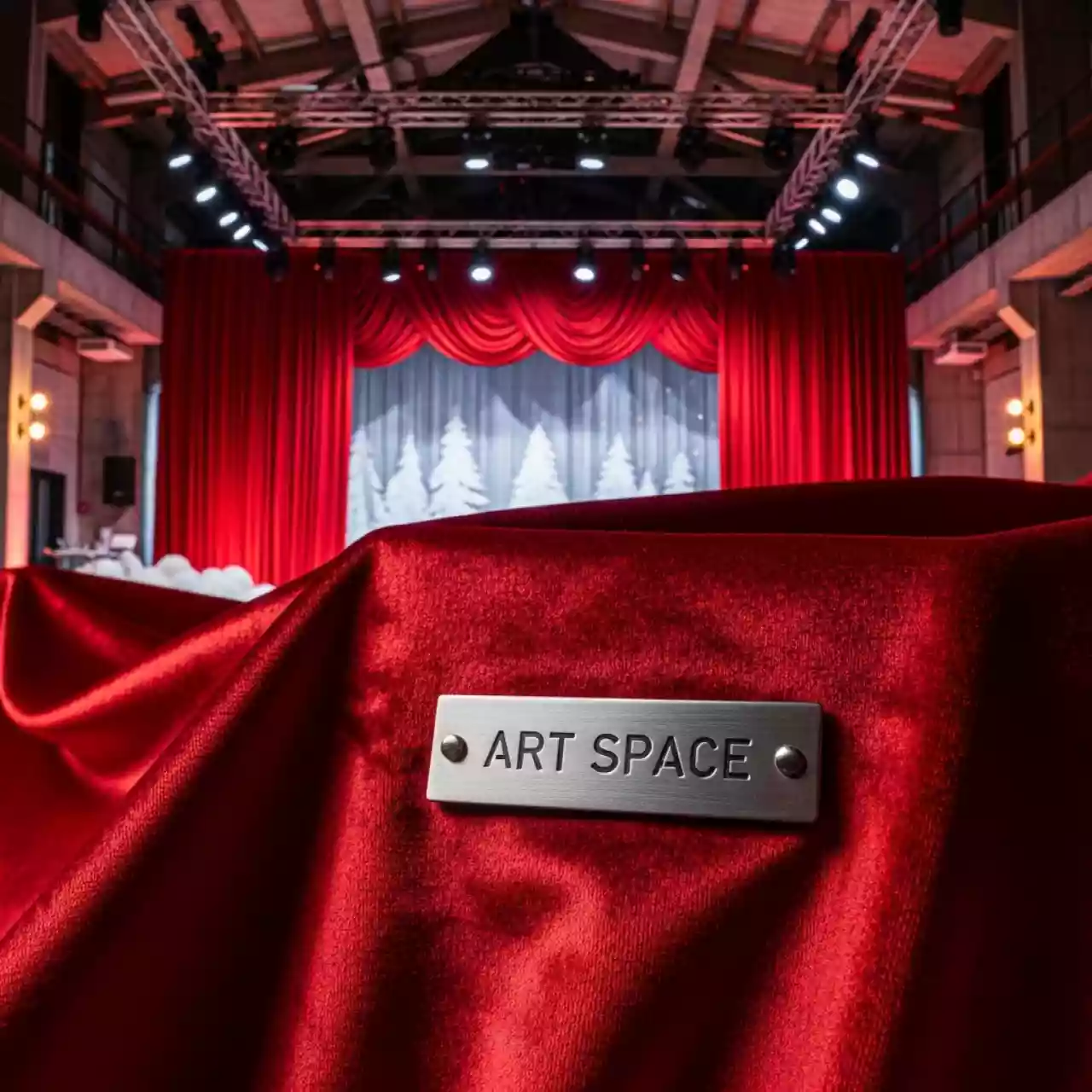 Аренда Ткань бархат алый в Golden Tulip Rosa Khutor — ART SPACE