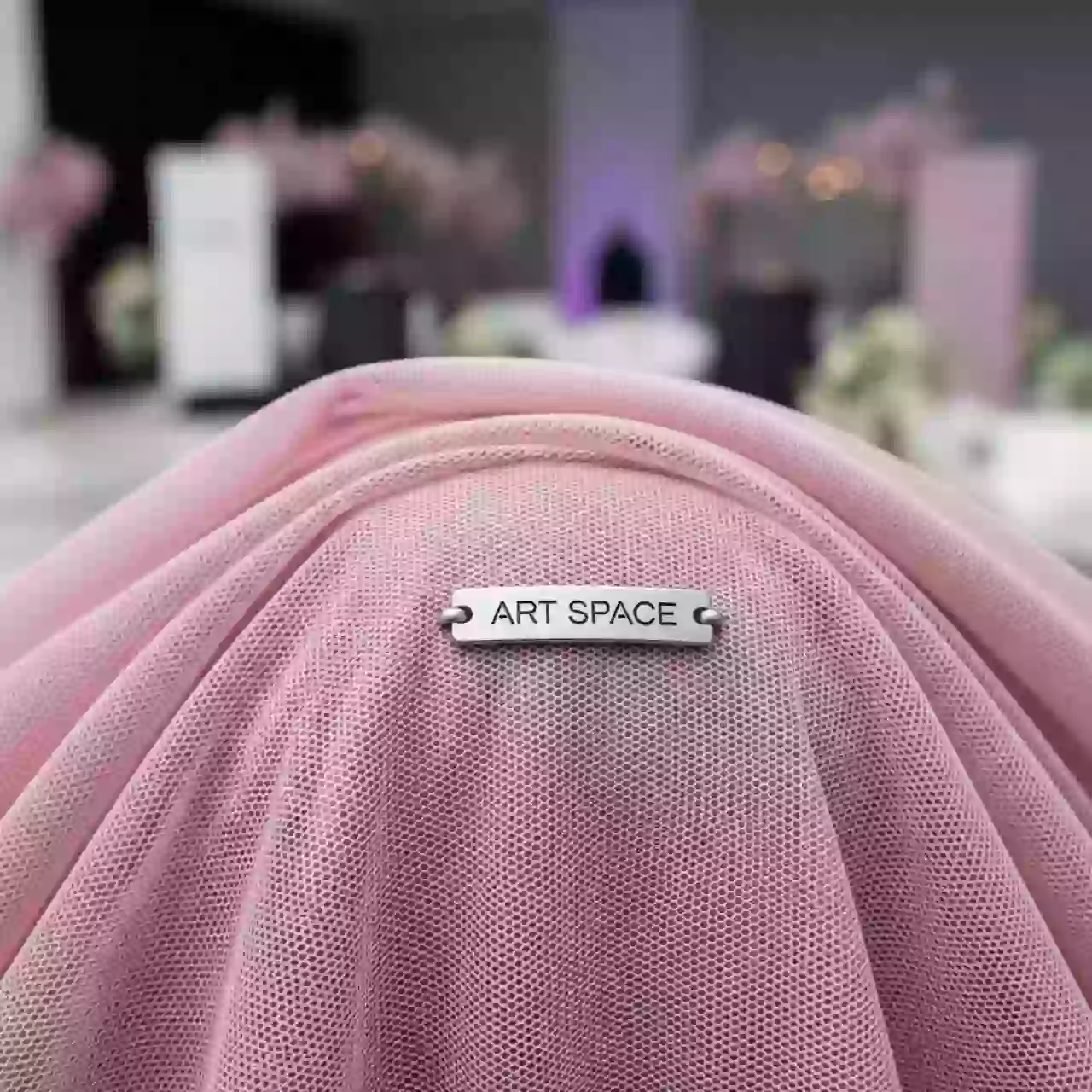 Аренда Ткань фатин розовый пудровый 1 м в Alpha Sirius — ART SPACE