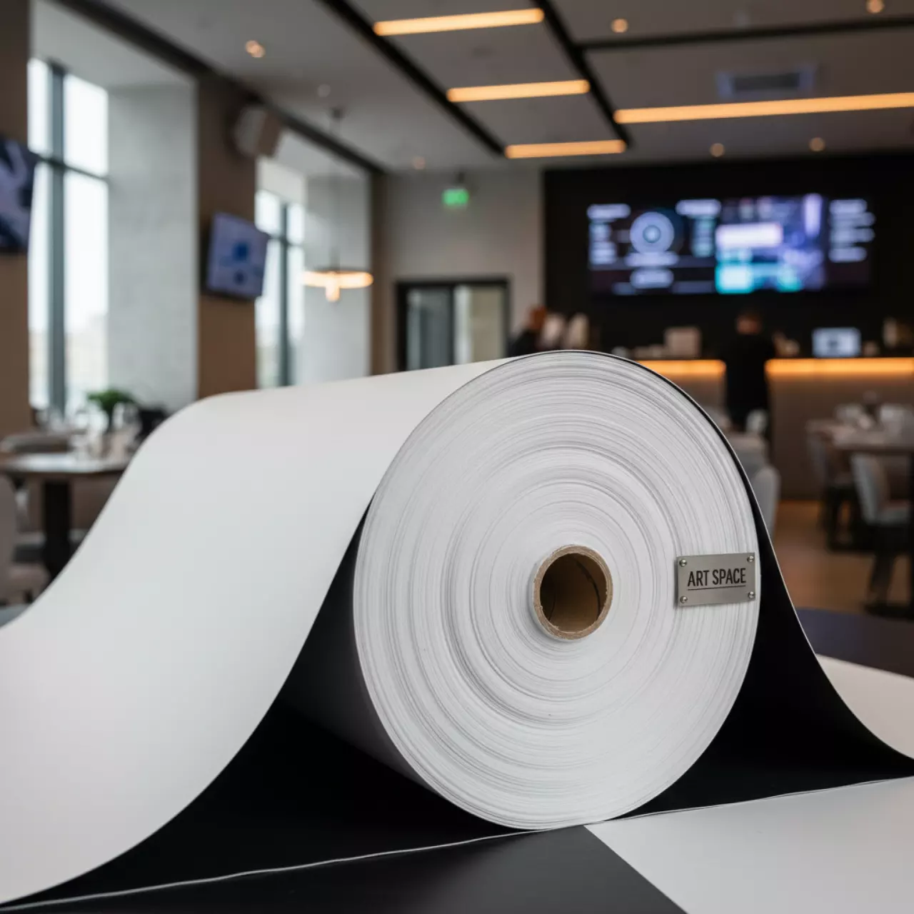 Аренда Ткань флаговая с подложкой для сольвентной печати в ресторане «Магеллан» — ART SPACE