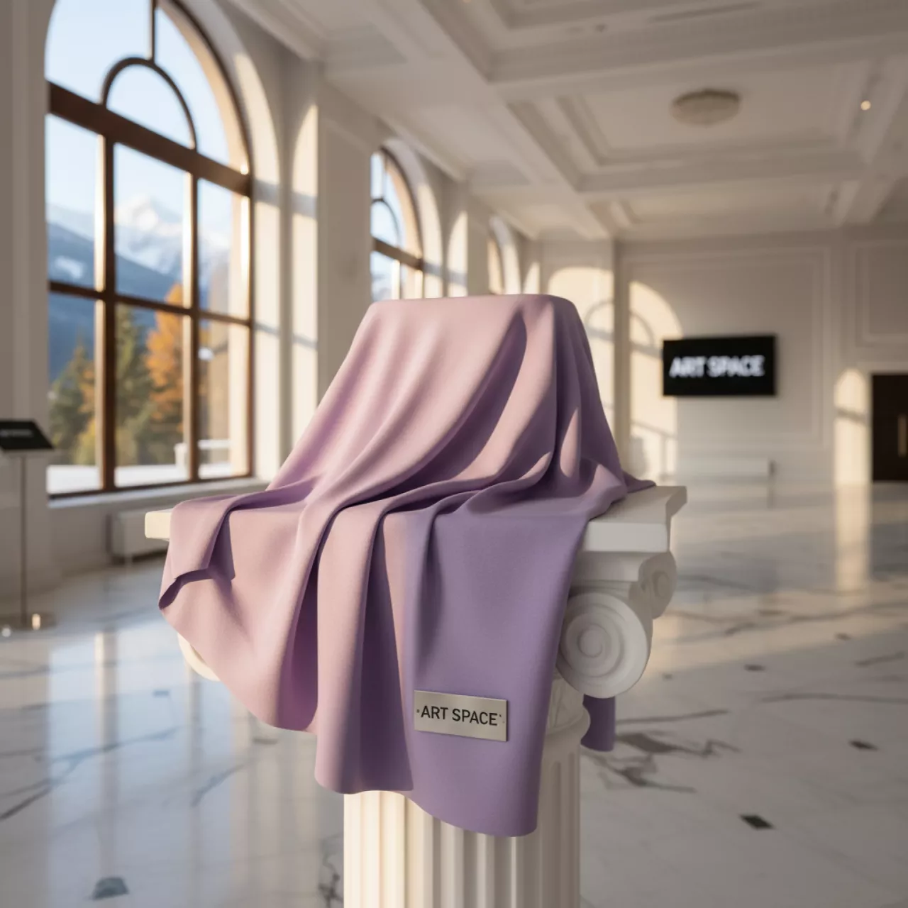 Аренда Ткань лавандовая 1 м в Radisson Hotel Rosa Khutor — ART SPACE