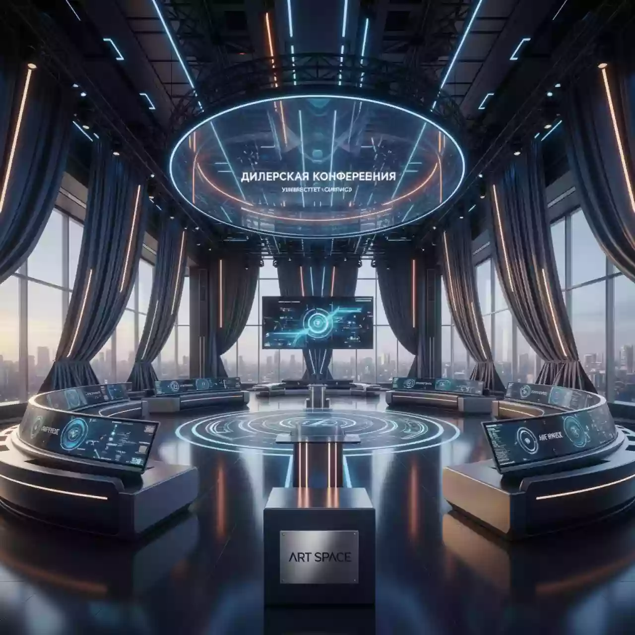 Аренда Ткань нави темно синяя 1 м в Университете «Сириус» — ART SPACE