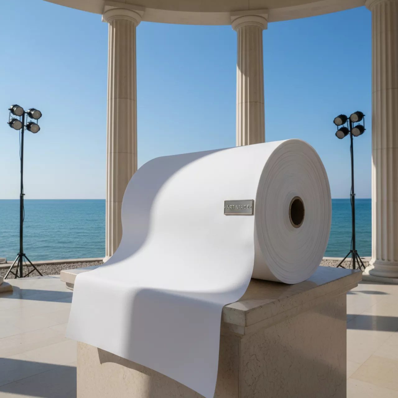 Аренда Ткань самба универсальная Manoor негорючая 195 г м² 1.6х50 м на пляжных клубах Хосты — ART SPACE