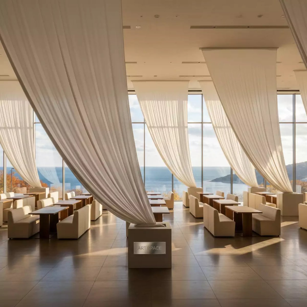 Аренда Ткань универсальная Самба Manoor 180 м² 3.2x100 м в зале «Чайка» (Морпорт) — ART SPACE