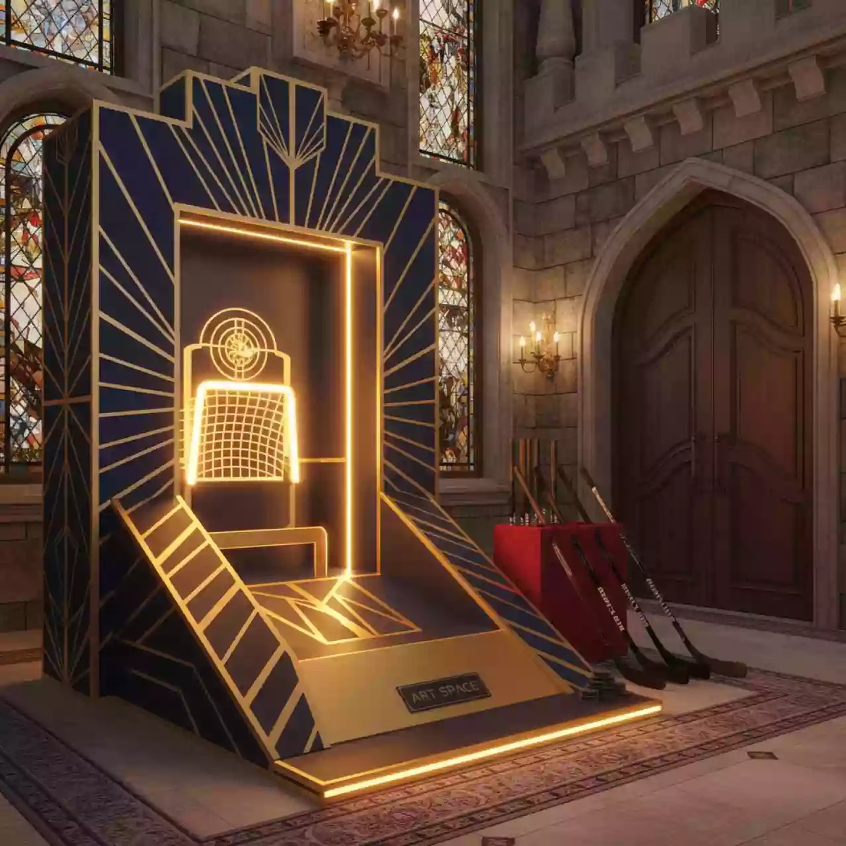 Аренда Точный гол хоккей в отеле «Богатырь» — ART SPACE