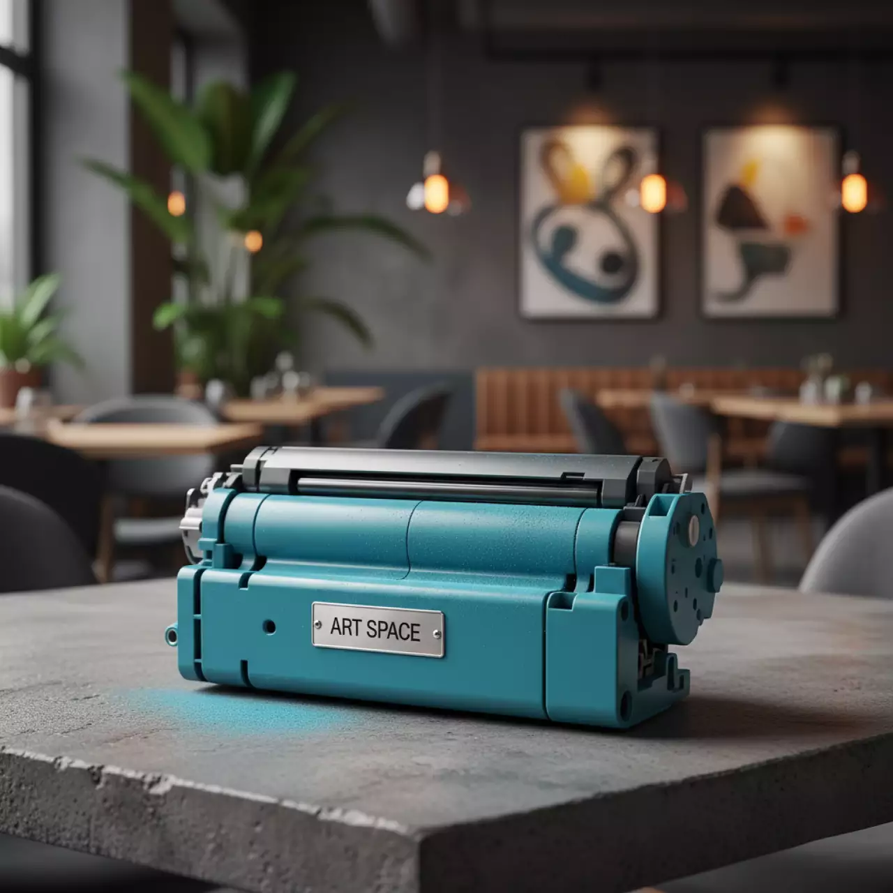 Аренда Тонер голубой Konica Minolta TN 612C в ресторане «Плакучая Ива» — ART SPACE