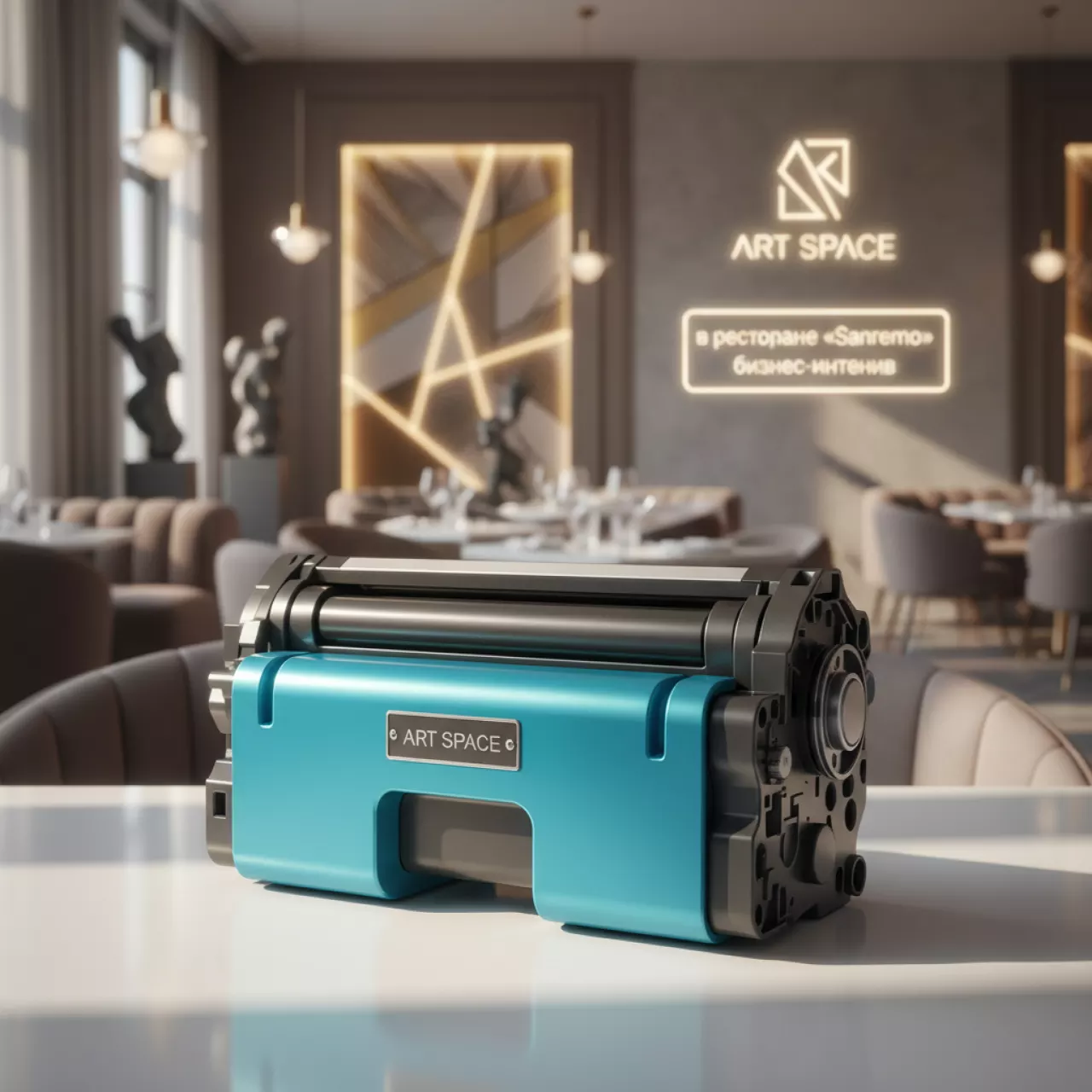Аренда Тонер картридж 24K cyan для МФУ Sindoh D 330e D 332e в ресторане «Sanremo» — ART SPACE