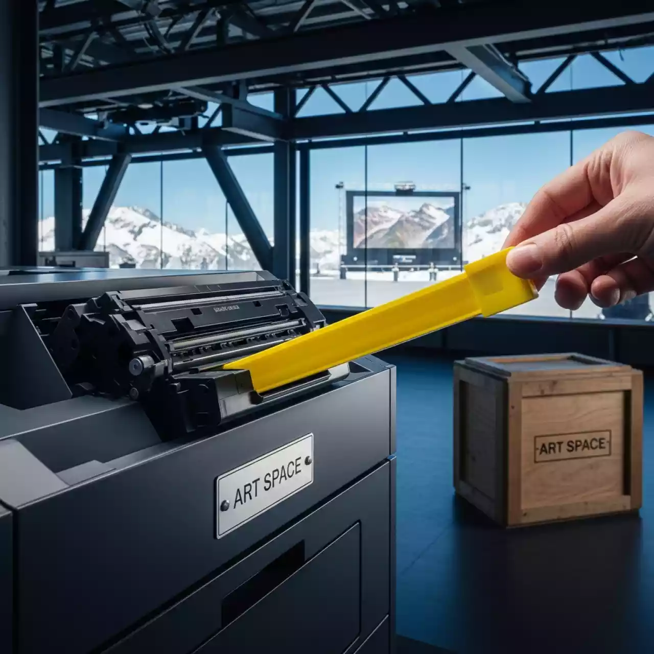 Аренда Тонер картридж Canon 055 Yellow на площадке Rosa Peak (2320м) — ART SPACE