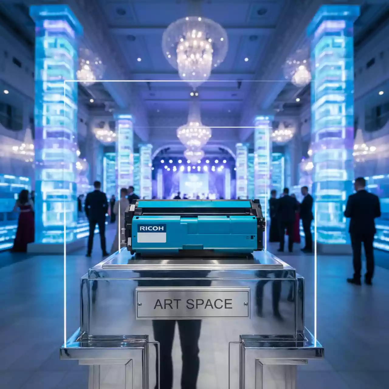 Аренда Тонер картридж Ricoh MPC5502E голубой 842023 в Керлинговом центре «Ледяной куб» — ART SPACE