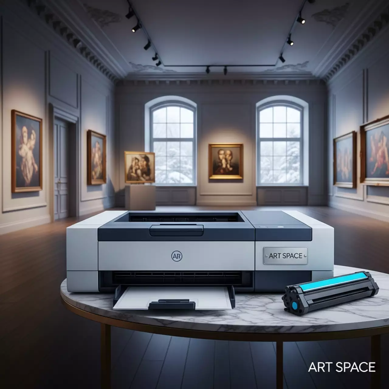 Аренда Тонер картридж Xerox для VersaLink C7120 25 30 16,5 K стр голубой в лофте «Студия 21» — ART SPACE