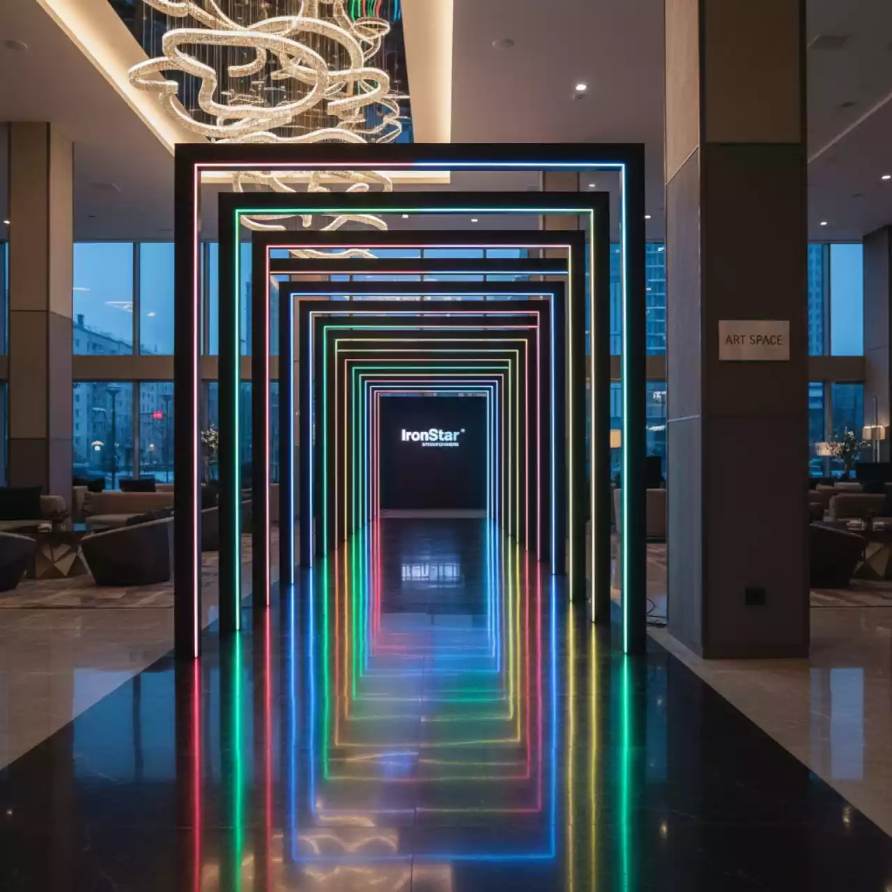 Аренда Тоннель неоновый в Stella di Mosca — ART SPACE