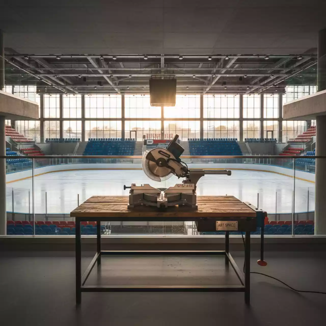 Аренда Торцовочные пилы без протяжки в ледовой арене «Шайба» — ART SPACE