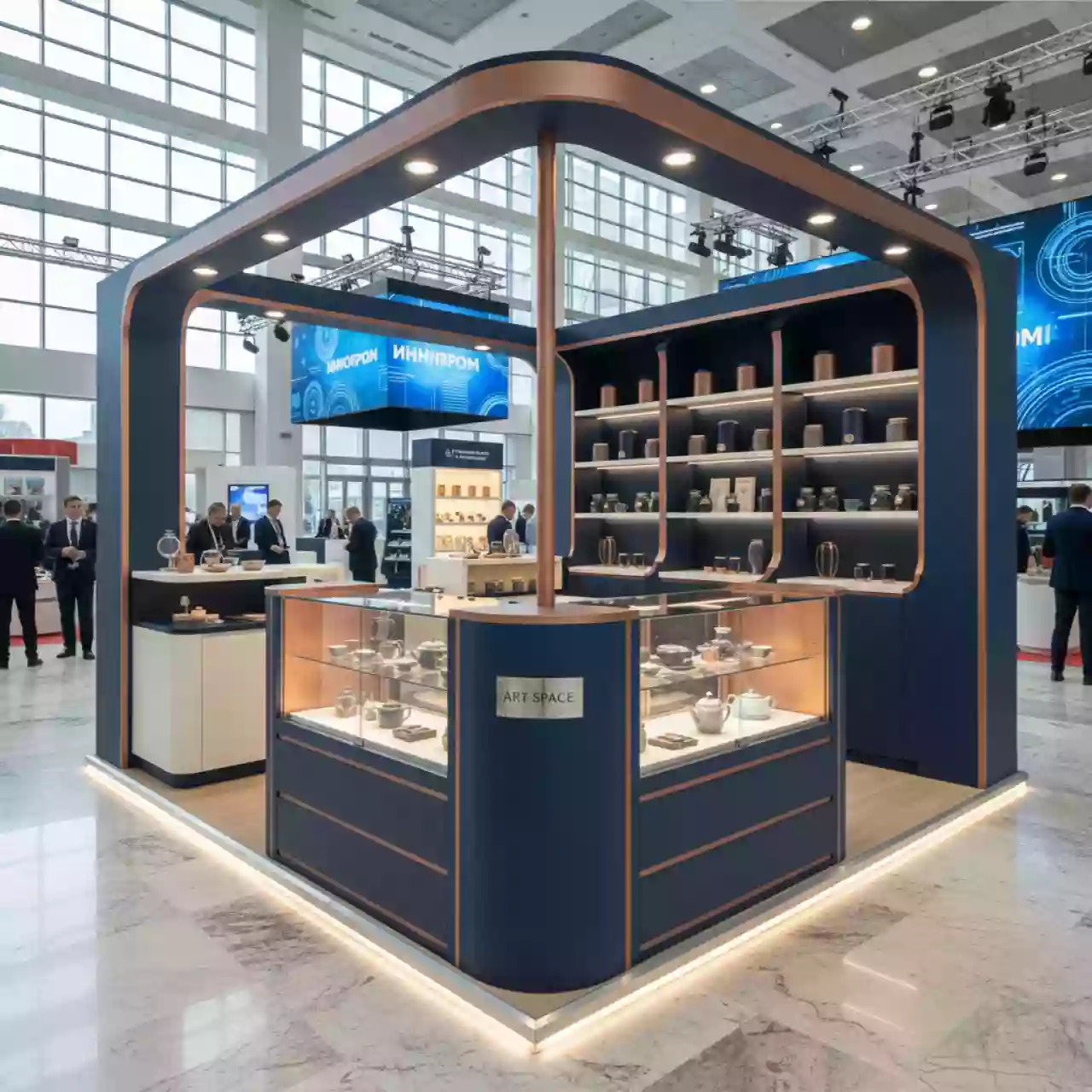 Аренда Торговый островок чайной продукции 3,3х1,9 м в конгресс-холле отеля Жемчужина — ART SPACE
