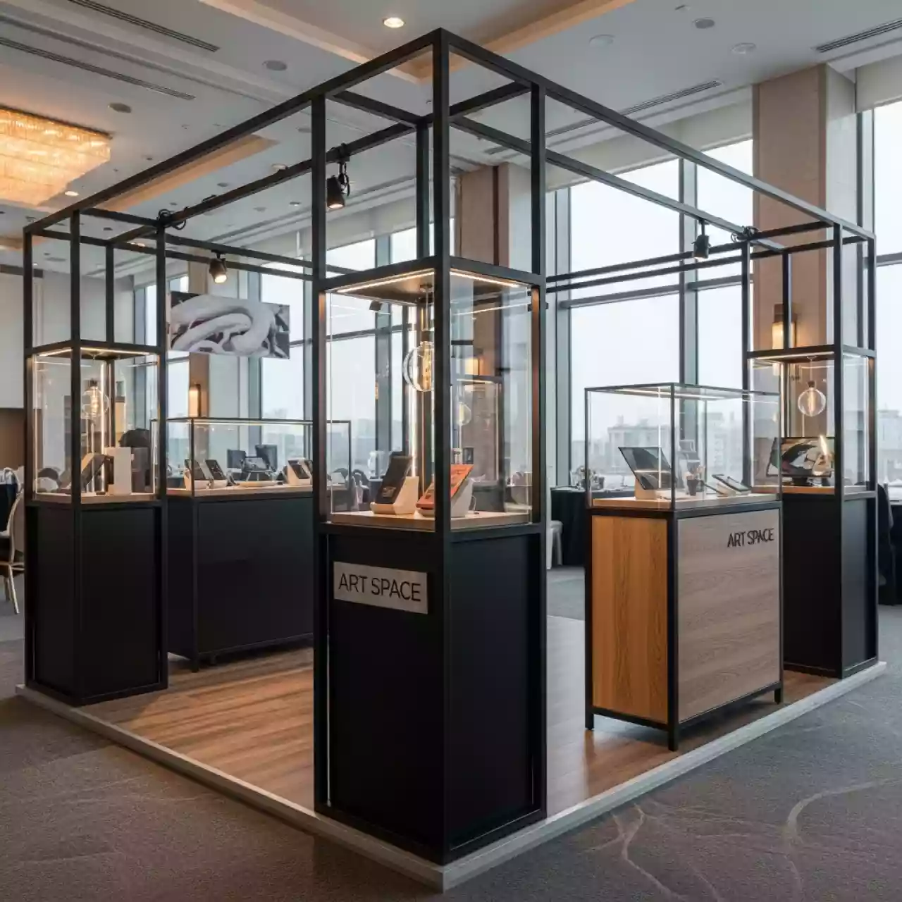 Аренда Торговый островок Каркам Электроникс 4х3 м 12 м² в банкетном зале «Дельфин» — ART SPACE