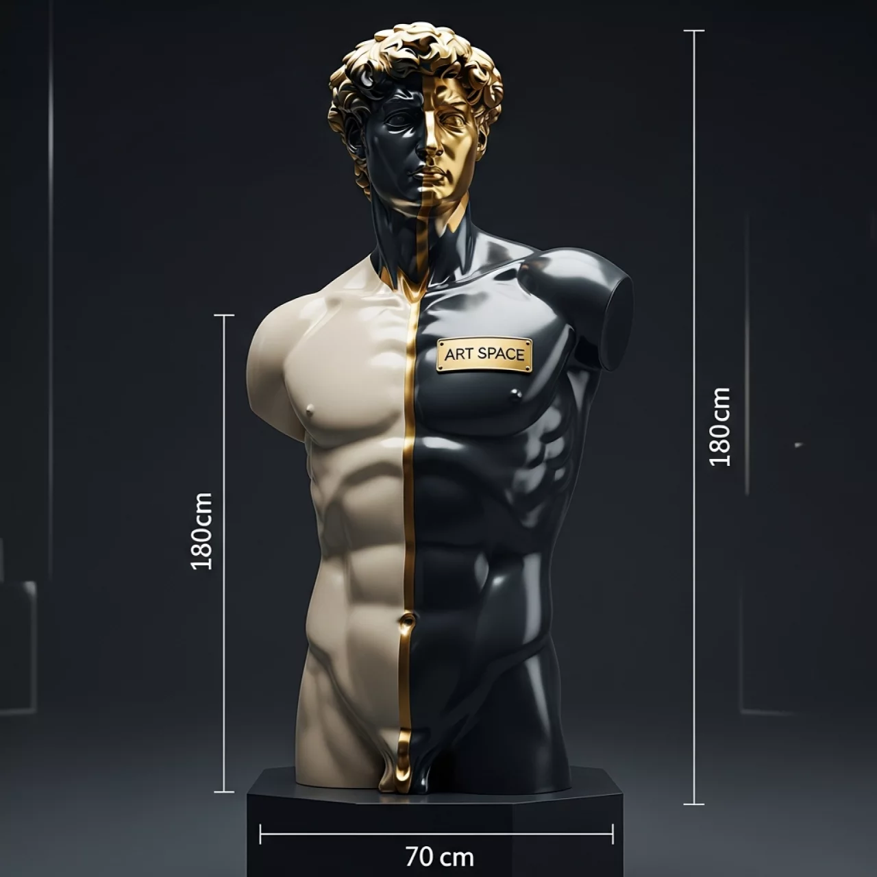 Аренда Торс мужской удлинённый с головой на VIP теплоходе (Морпорт Сочи) — ART SPACE