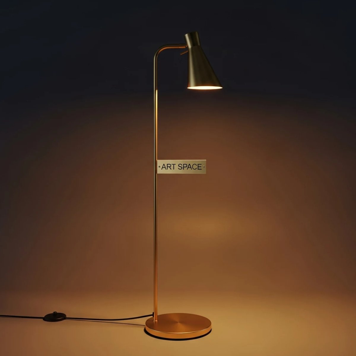 Аренда Торшер Barometer золотой в ресторане «Плакучая Ива» — ART SPACE