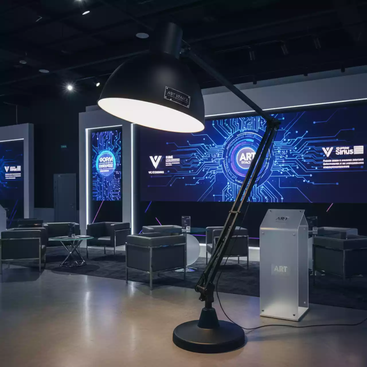 Аренда Торшер Hektar 4035BK в VK Stadium Sirius — ART SPACE