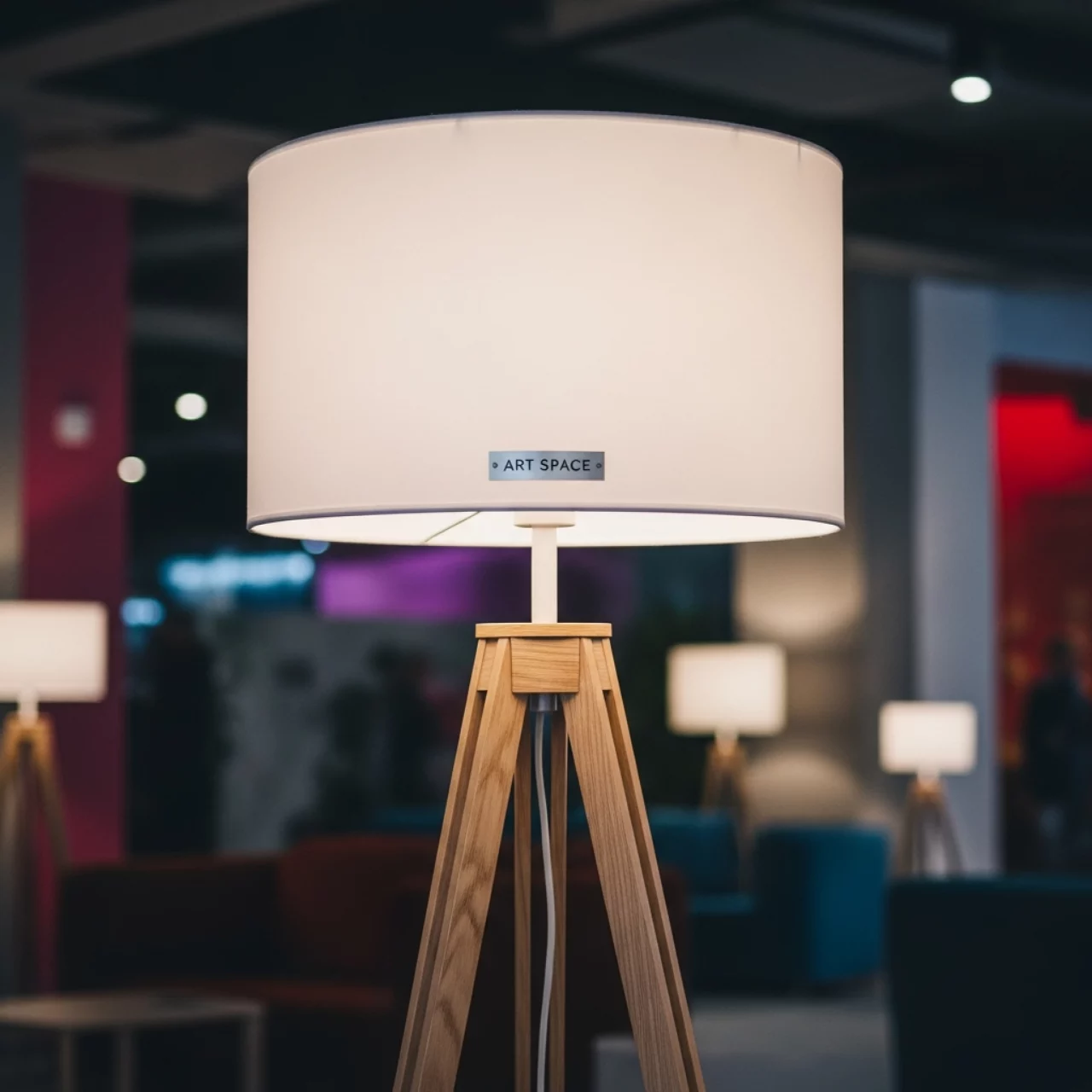 Аренда Торшер напольный Лаутерс светлый на арене «Фишт» — ART SPACE