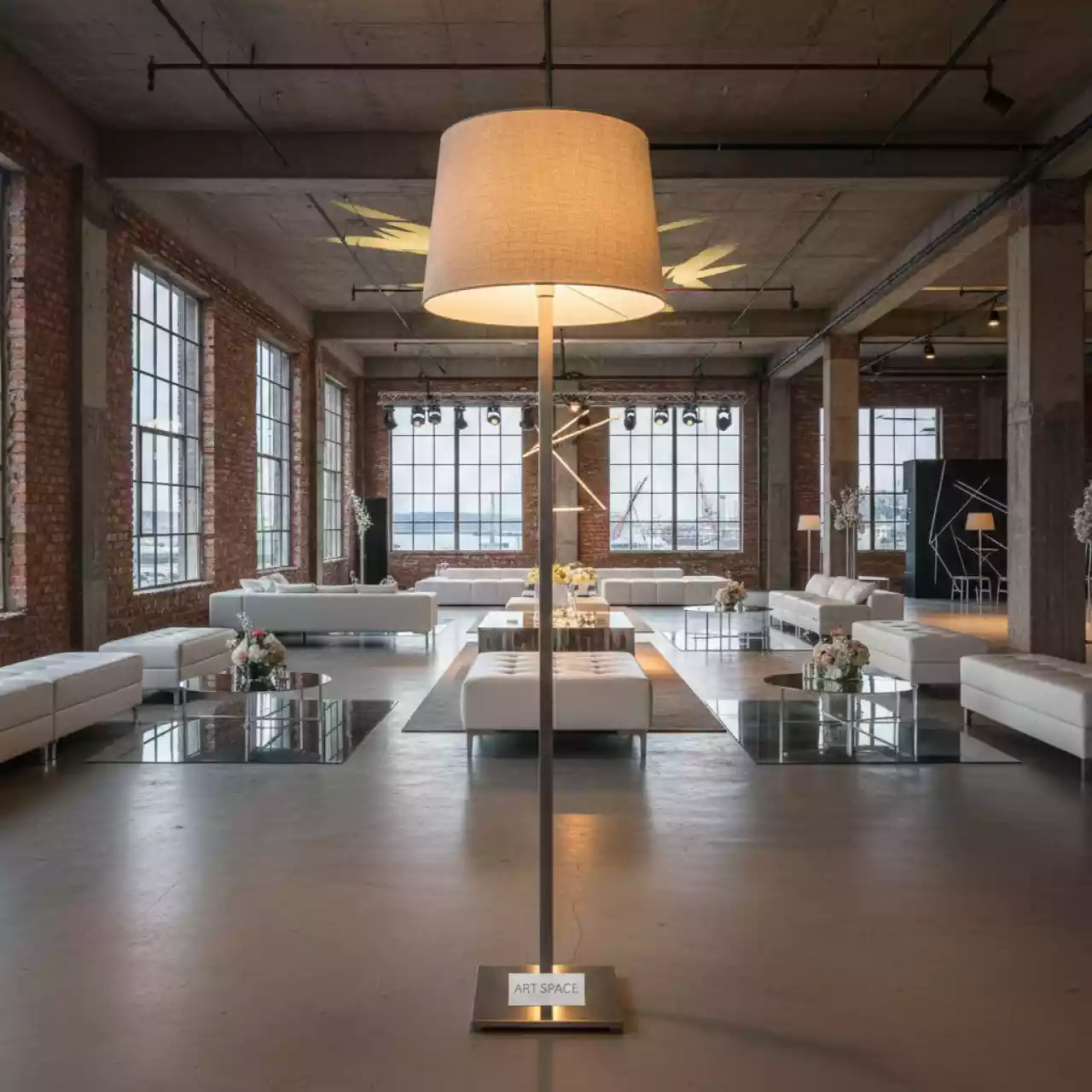 Аренда Торшер напольный пудровый Морпорт Сочи — ART SPACE