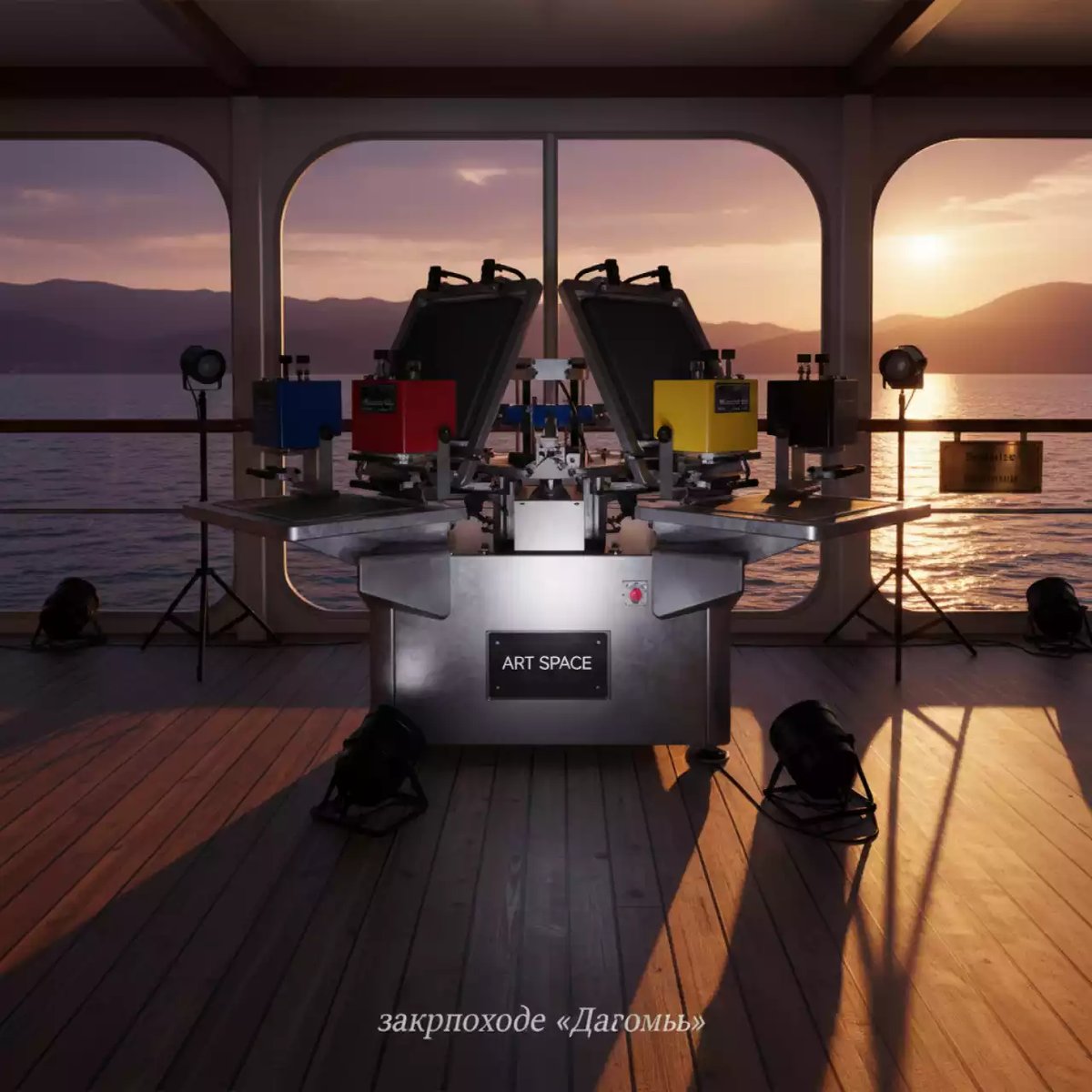 Аренда Трафаретный станок Schulze Texiprint KN 4х4 на теплоходе «Дагомыс» — ART SPACE