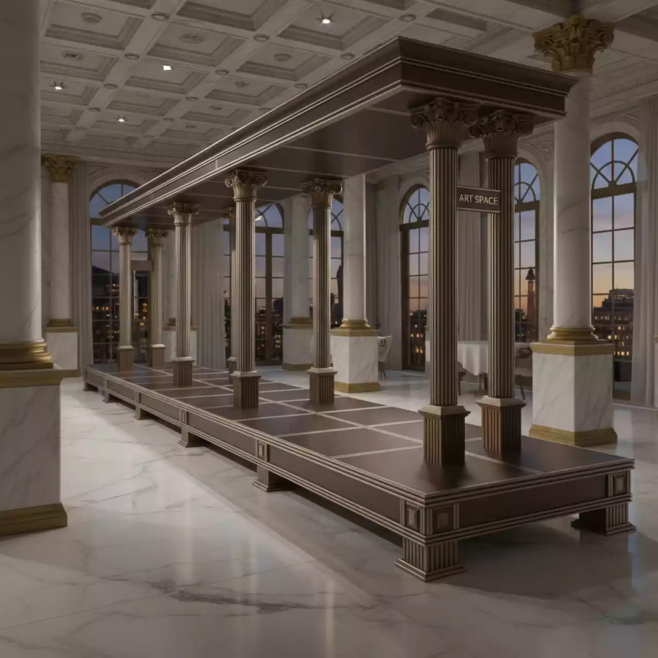 Аренда Трап раскладной 4 метра в ресторане «La Terrazza» — ART SPACE