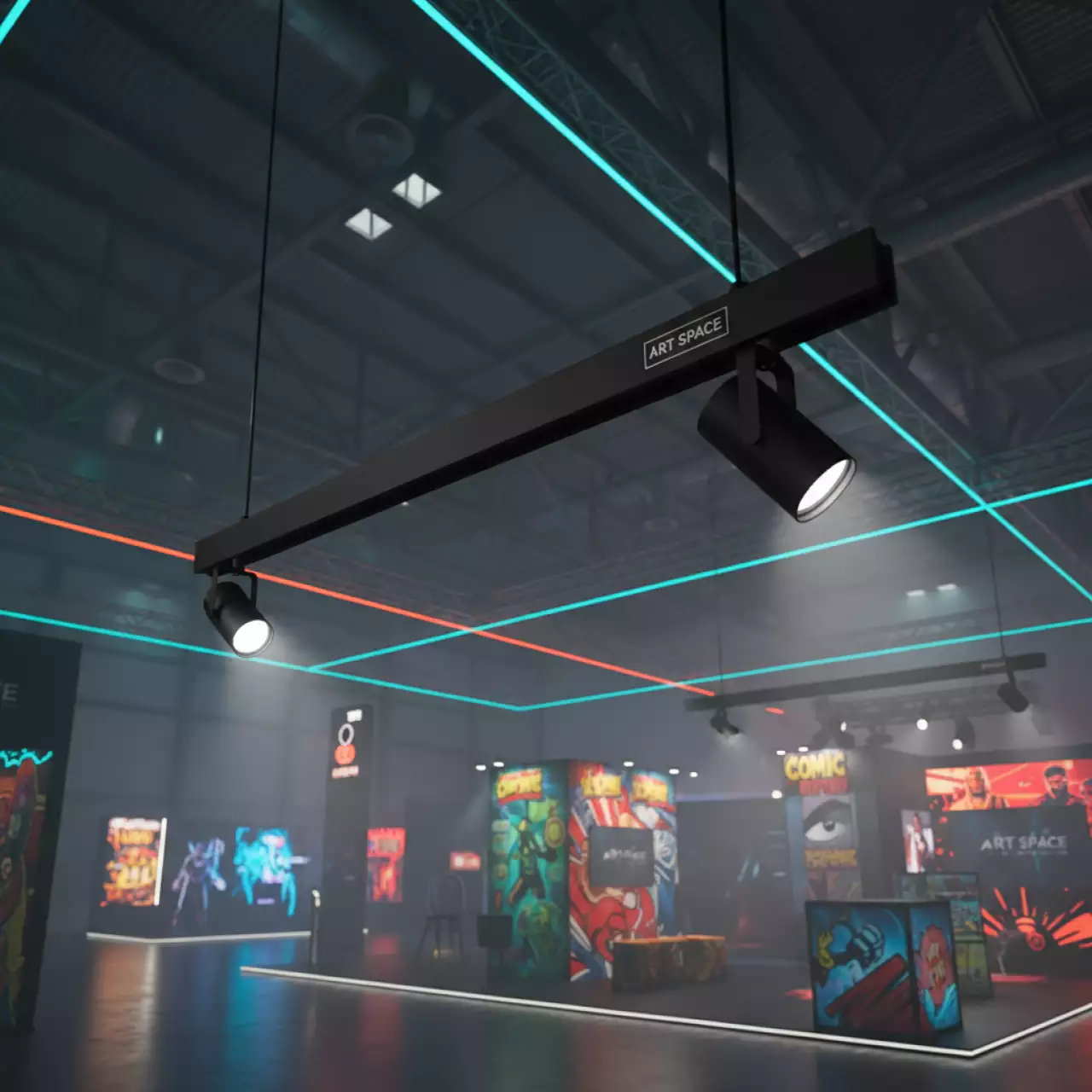 Аренда Трековый светильник для магнитного шинопровода ЭРА в Поляна 1389 Отель и Спа — ART SPACE