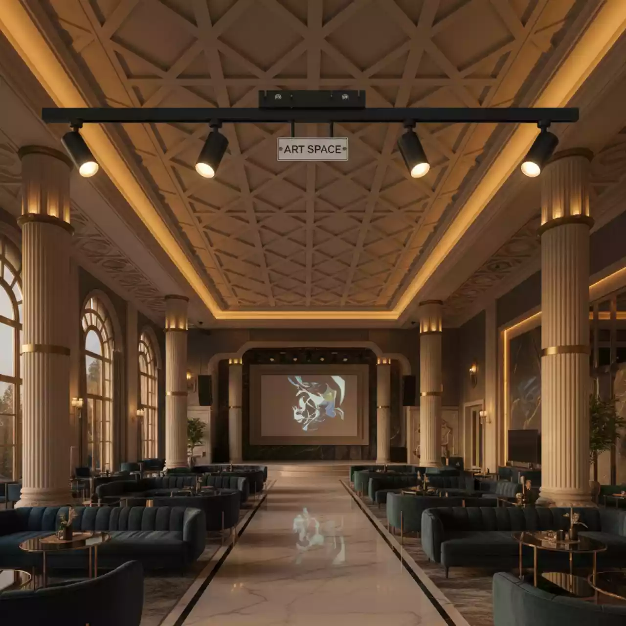 Аренда Трековый светильник Jazzway Стик 35 Вт LED 3000 K 120° в санатории «Октябрьский» — ART SPACE