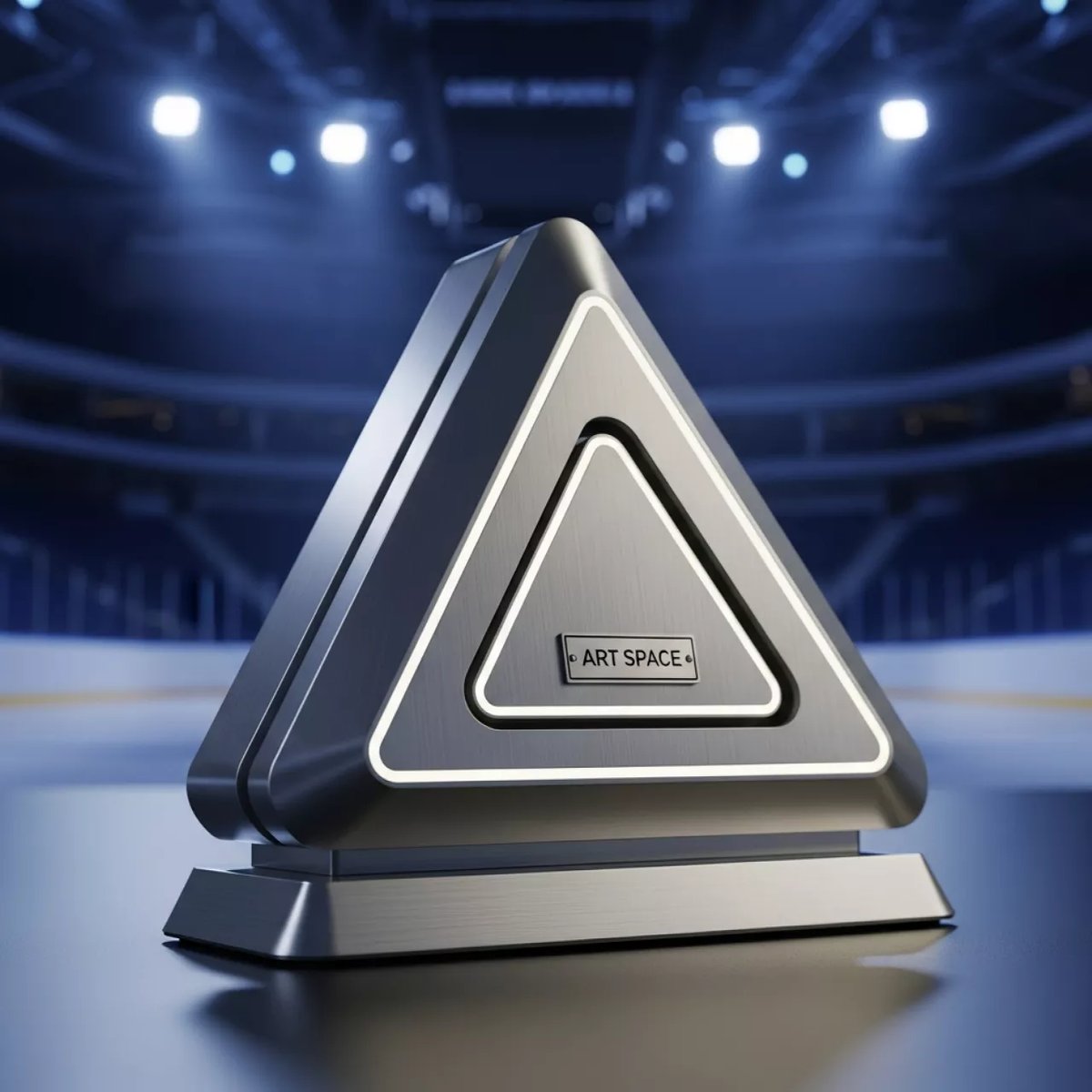 Аренда Треугольная стойка двойное основание в ледовом дворце «Роза Хутор» — ART SPACE