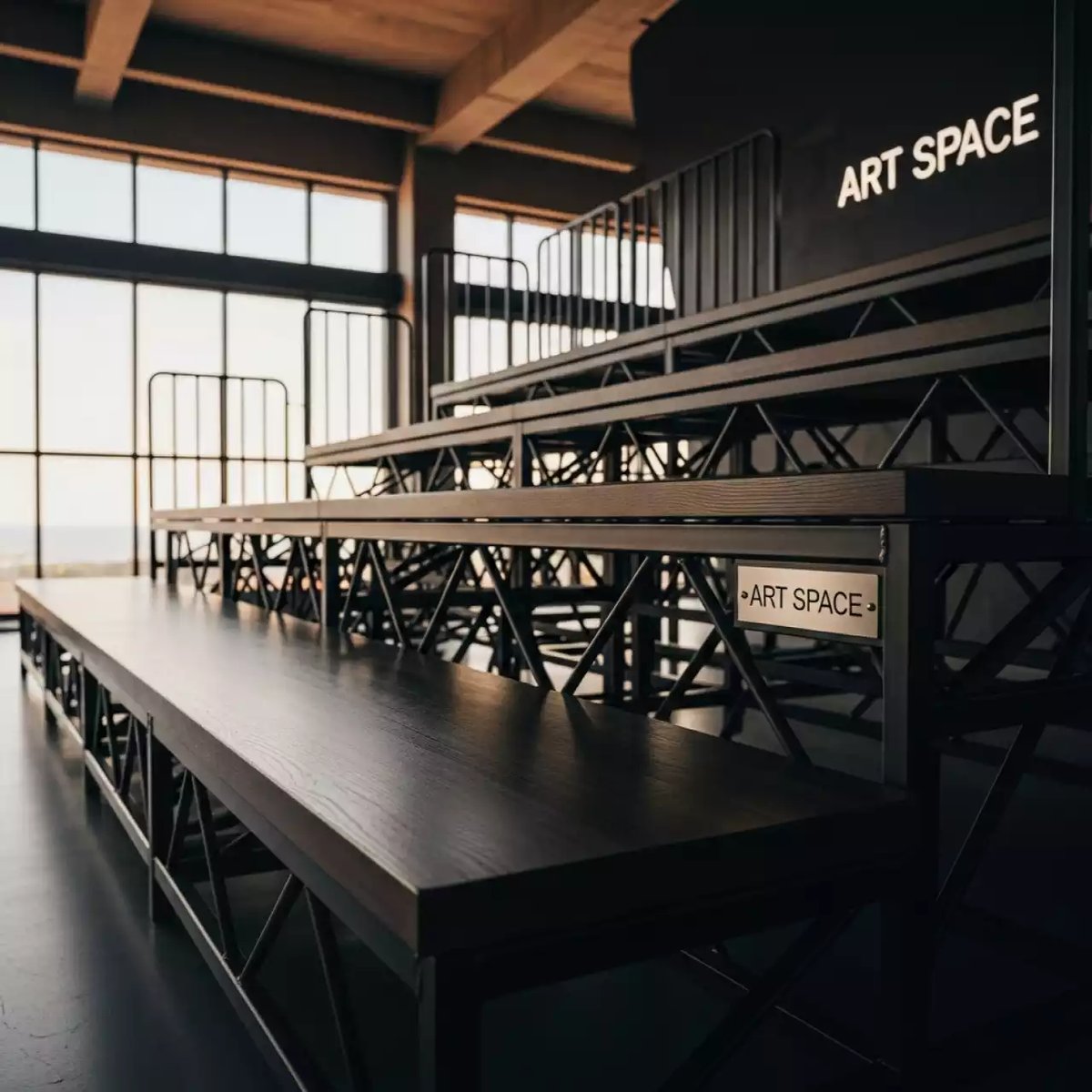 Аренда Трибуна 3 ряда в зале «Чайка» (Морпорт) — ART SPACE