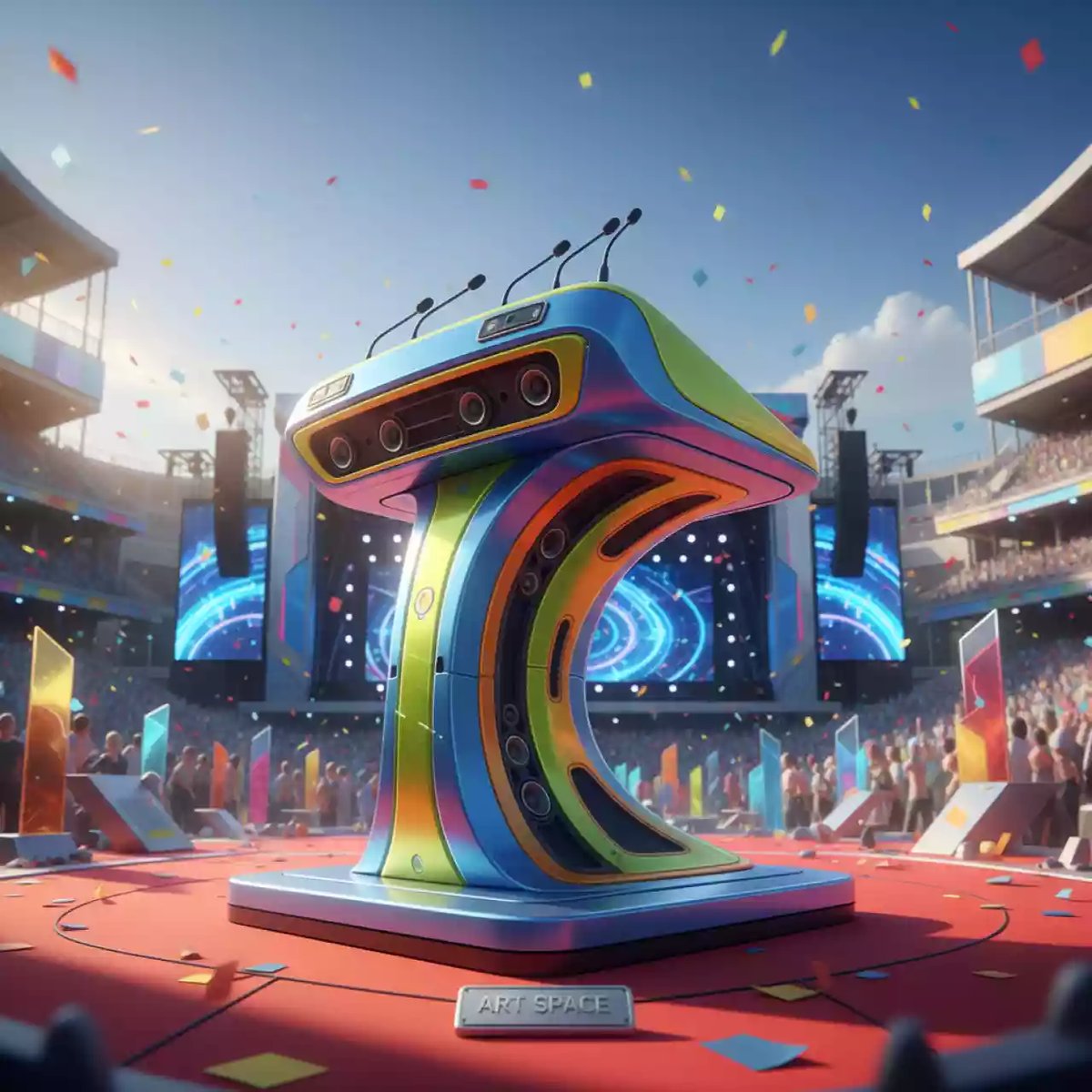 Аренда Трибуна активная с микрофонами в Red Arena — ART SPACE