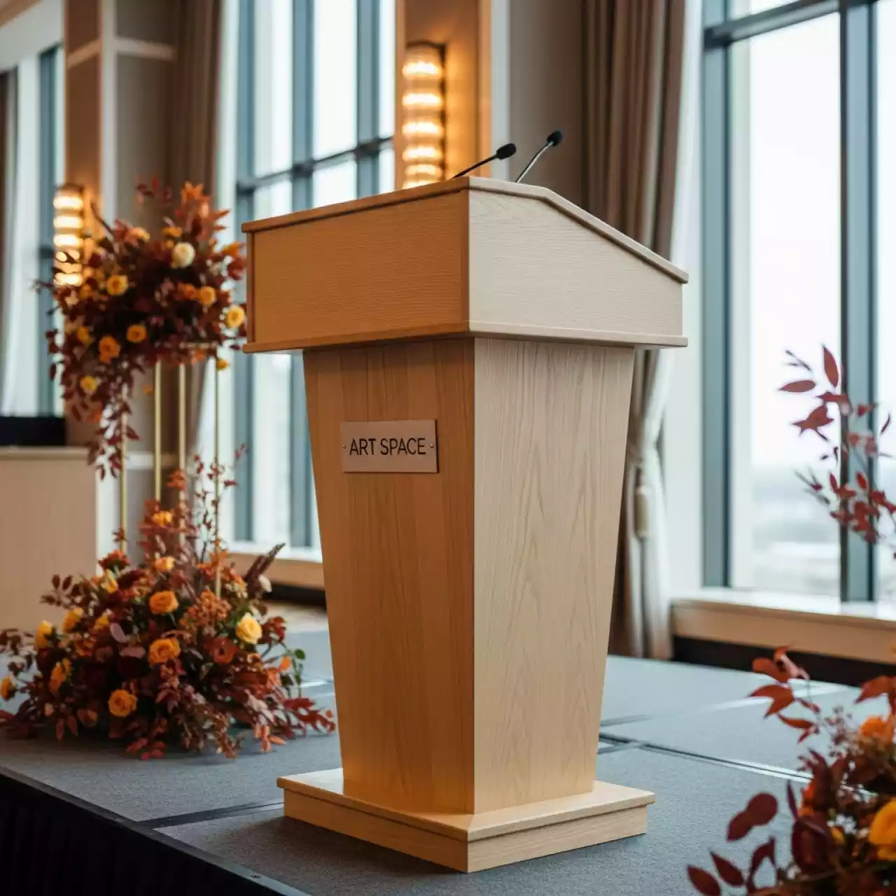 Аренда Трибуна для выступлений светлое дерево в Karat Resort — ART SPACE