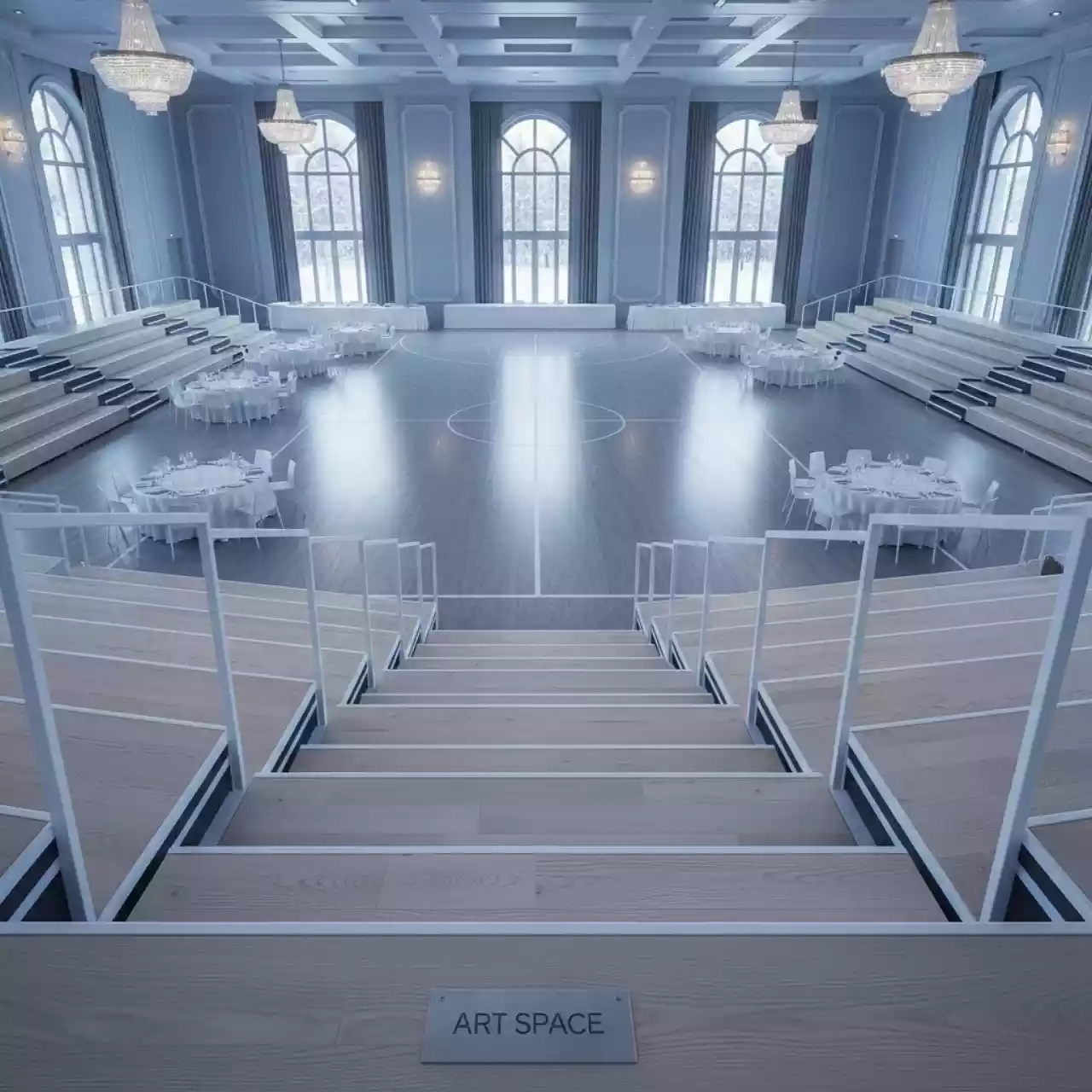 Аренда Трибуны для баскетбольного шоу в City Park Hotel Sochi — ART SPACE