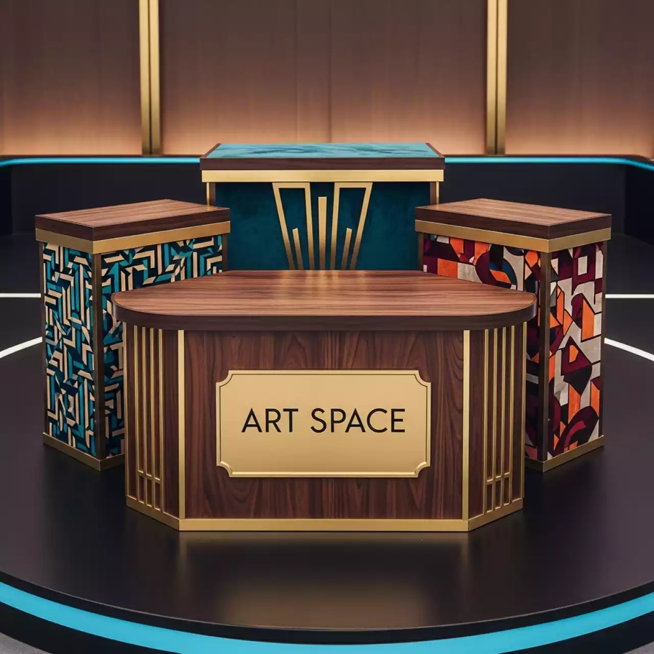 Аренда Трибуны и столы ведущего 4 в Sochi Marriott Krasnaya Polyana — ART SPACE