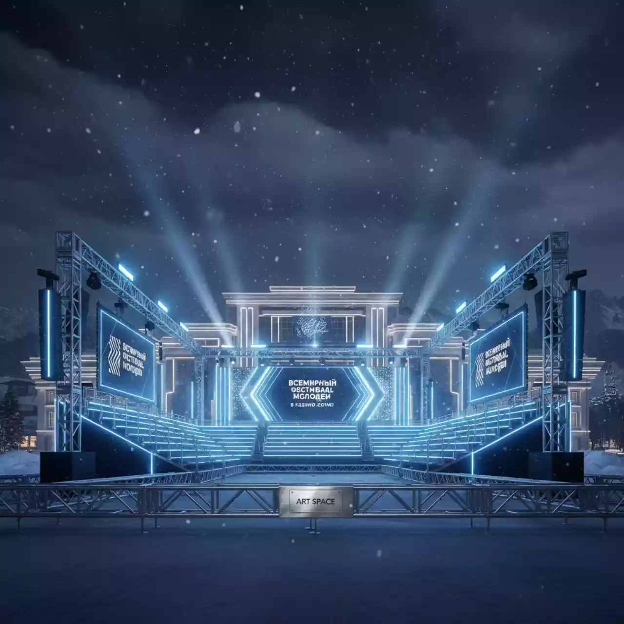 Аренда Трибуны модульные Layher 86х25 в казино «Сочи» — ART SPACE