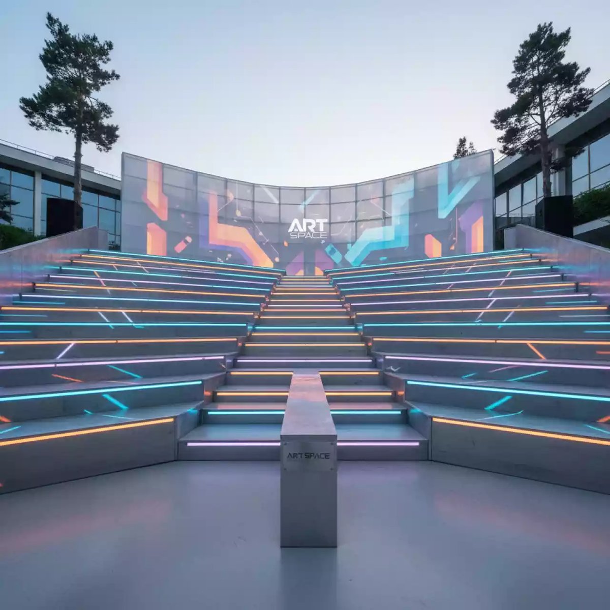 Аренда Трибуны зрительские Layher в санатории «Октябрьский» — ART SPACE