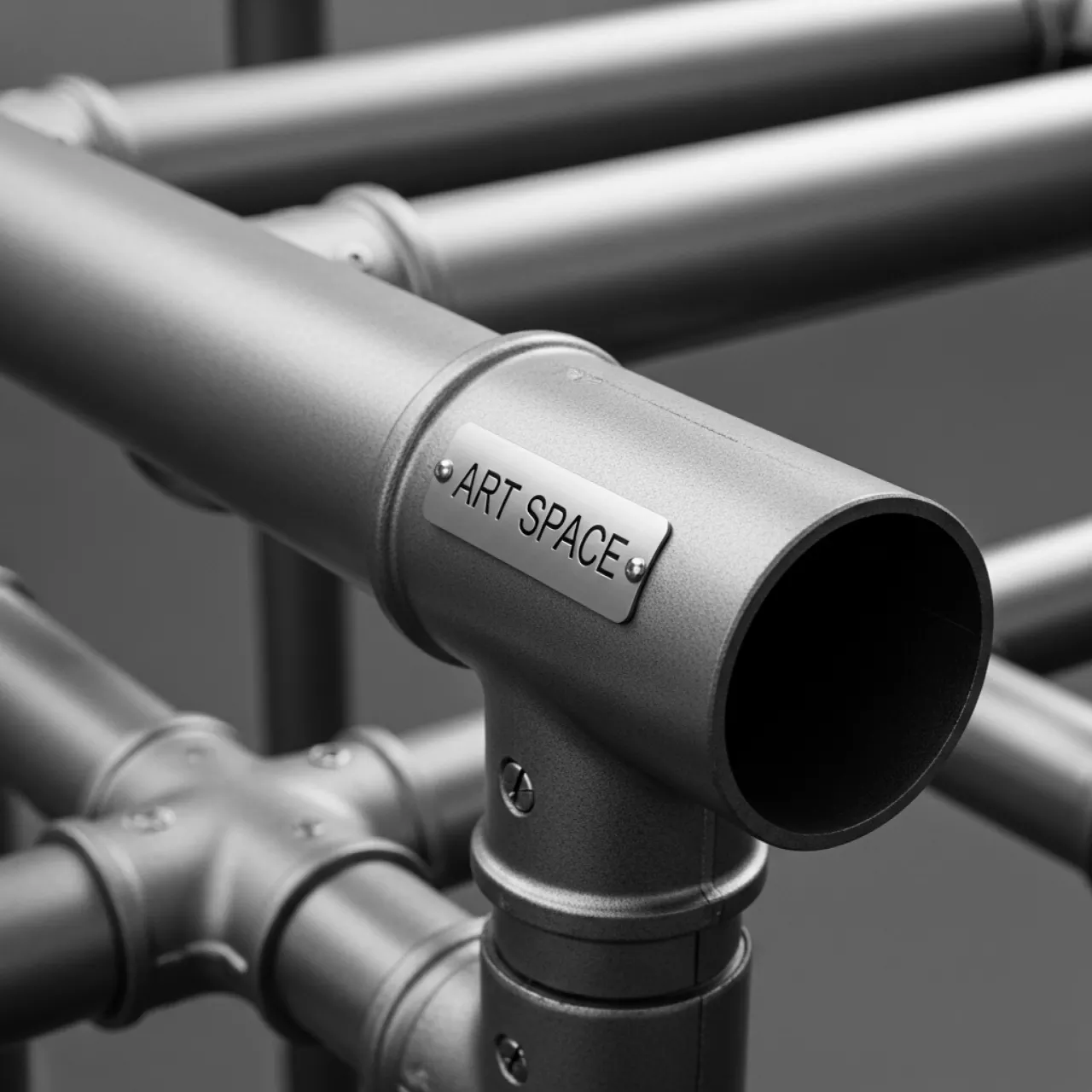 Аренда Труба стальная Helex Home 16 мм серый в лофте «Студия 21» — ART SPACE