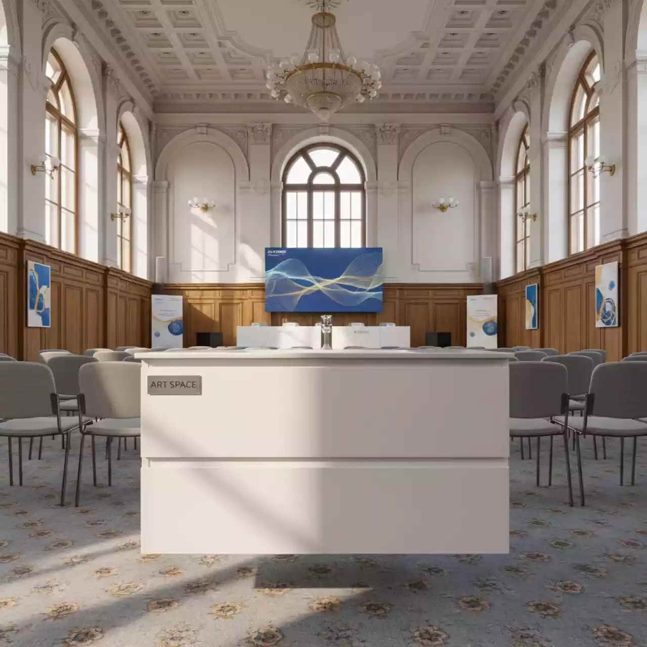 Аренда Тумба без раковины Cersanit MODUO SLIM 50 см подвесная белый в санатории «Металлург» — ART SPACE