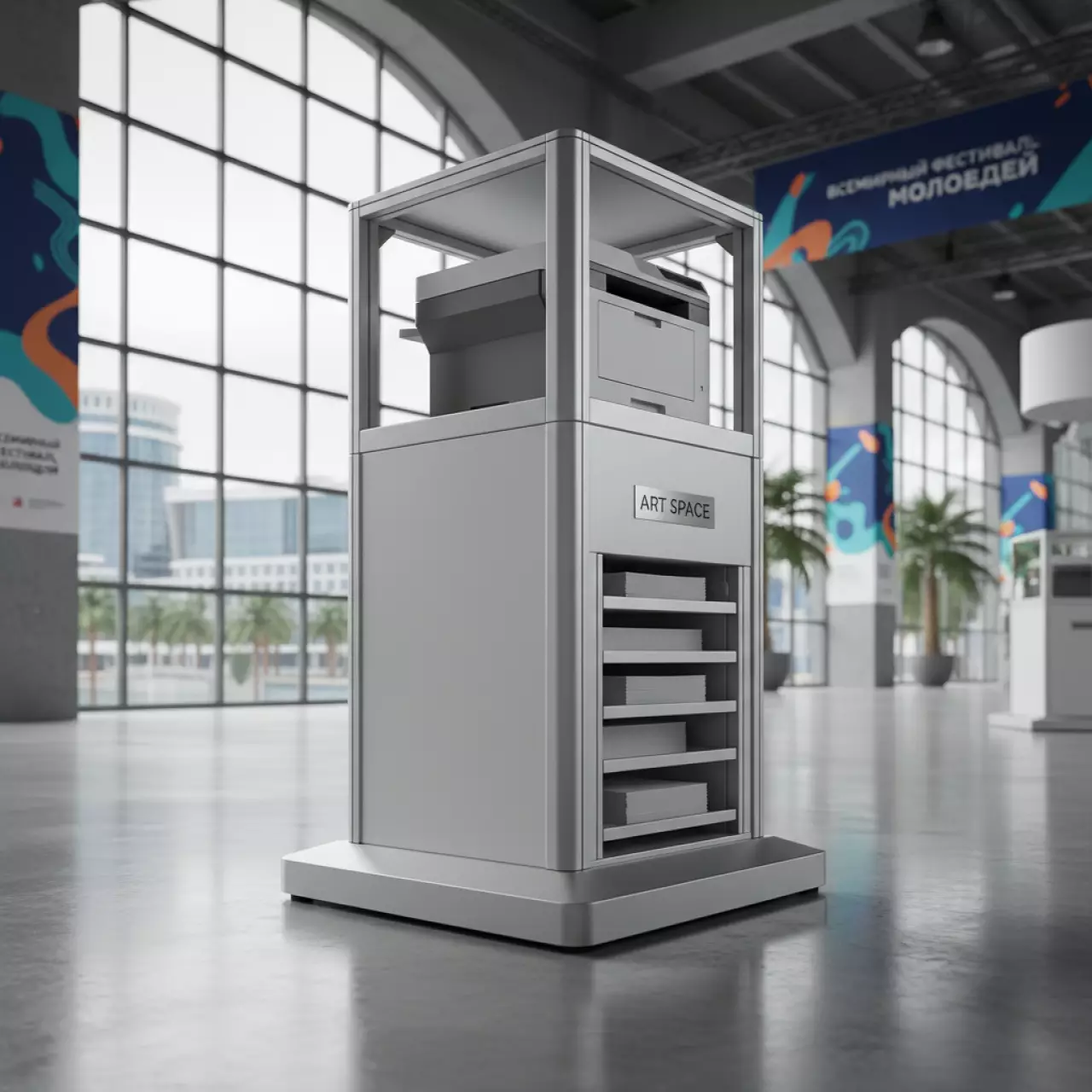 Аренда Тумба для МФУ Sindoh 500x2 paper bank PC 218 на территории Морпорта Сочи — ART SPACE