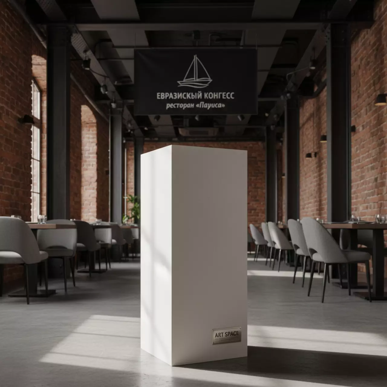 Аренда Тумба из полистирола 100х30 см в ресторане «Паруса» — ART SPACE