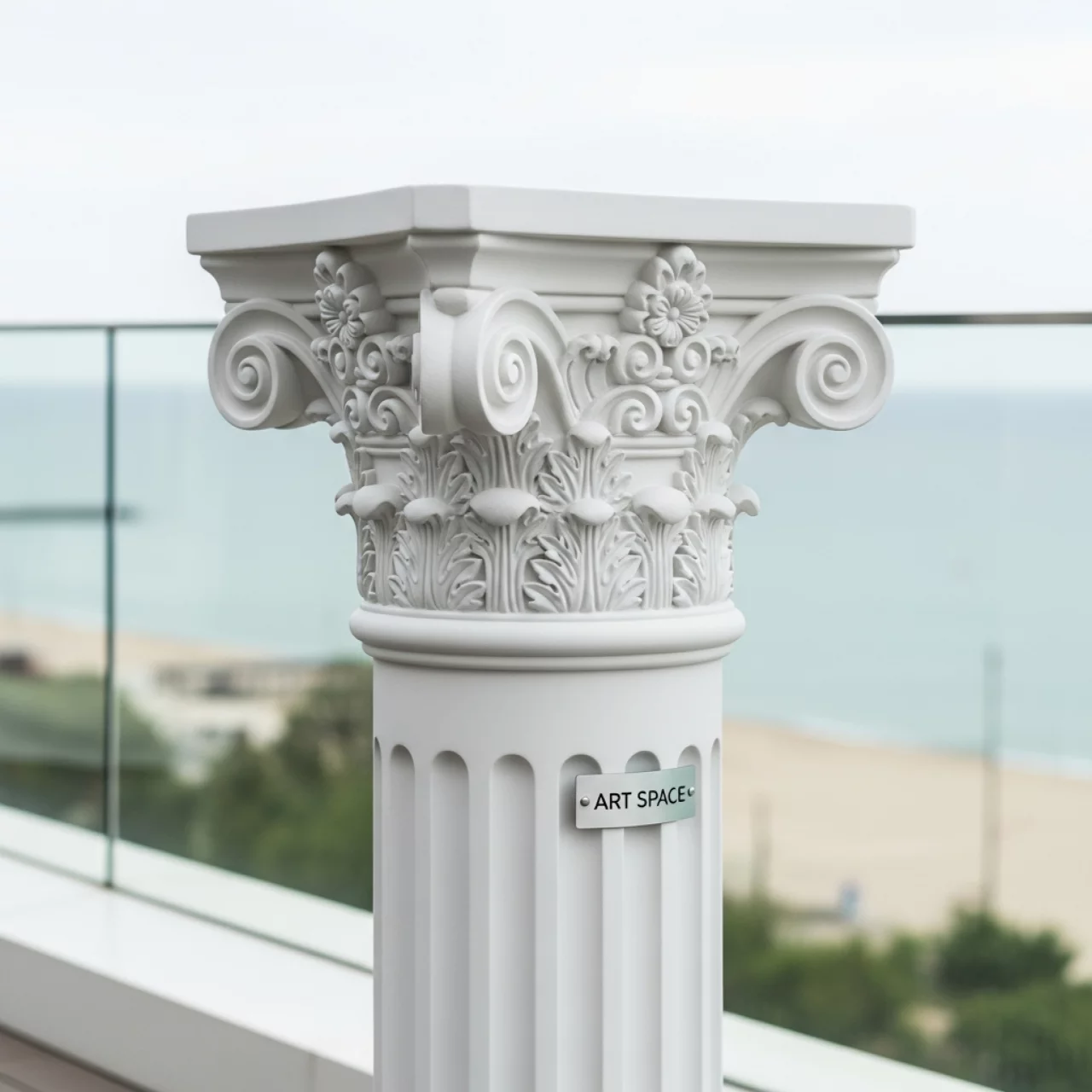 Аренда Тумба классическая с лепниной 100х35 см на пляже «Ривьера» — ART SPACE